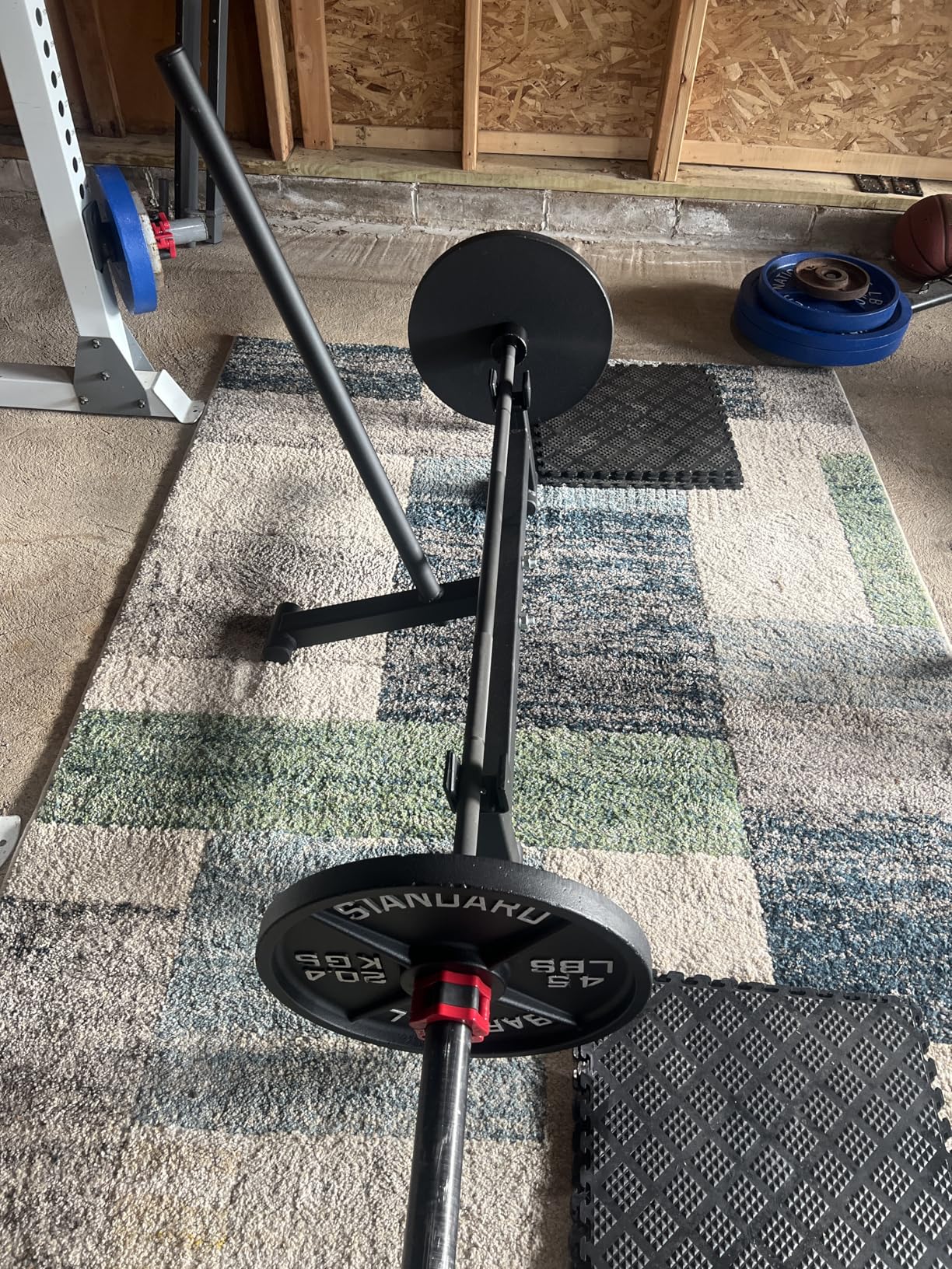 Titan Fitness Full Deadlift Barbell Jack Stand, 2000 LB Capacity, Elevated Lift for Easy Loading and Unloading Barbell Weight Plates, Weight Training, Deadlift Exercises, Powerlifting, Home Gym customer photo 2