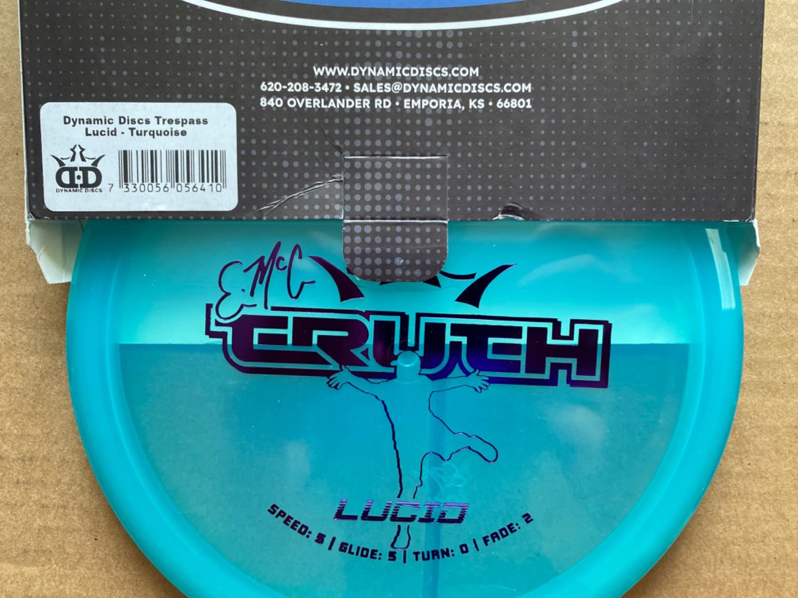 Dynamic Discs Lucid Trespass Disc Golf Distance Driver | Overstable Disc Golf Driver | 175g customer photo 1