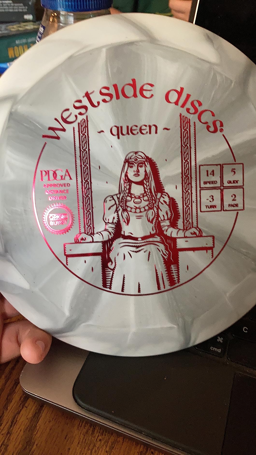 Westside Discs Origio Burst Queen Disc Golf Driver | Maximum Distance Frisbee Golf Disc | Great for Beginners and Easy to Throw | 176g customer photo 1
