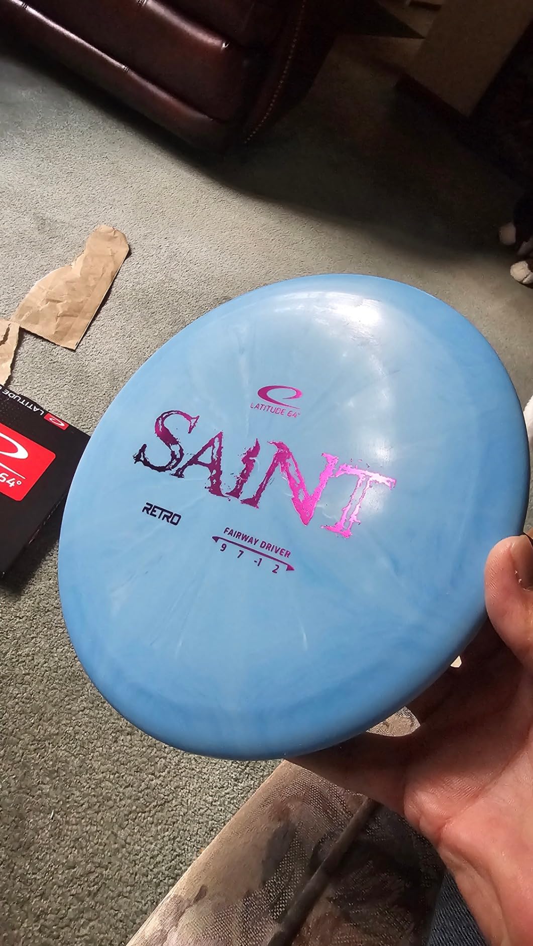 Latitude 64 Retro Saint Disc Golf Fairway Driver | Slightly Overstable Disc Golf Driver | Grippy Base Plastic | Fairway Driver | Frisbee Golf Driver | 170g+ customer photo 1