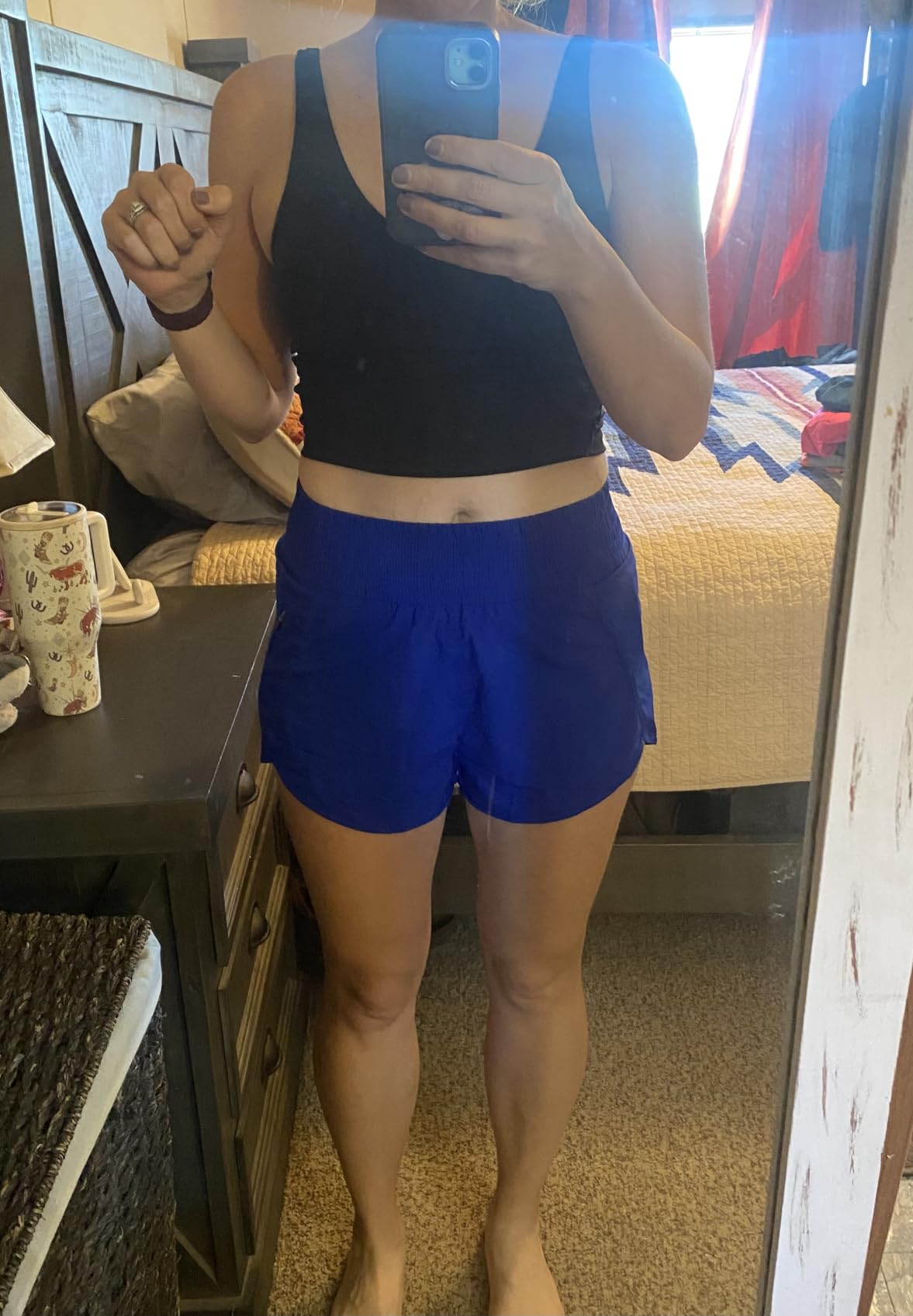 Women's Athletic Shorts High Waisted Running Short Pocket 2.5