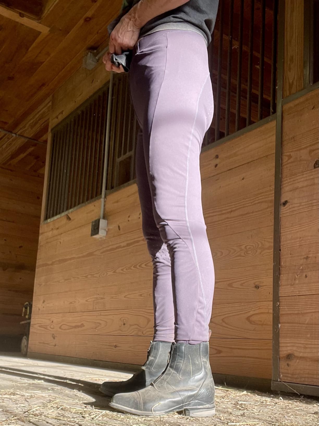 Women's Horse Riding Pants Full Seat Silicone Equestrian Breeches Horseback Schooling Tights Zipper Pockets customer photo 1