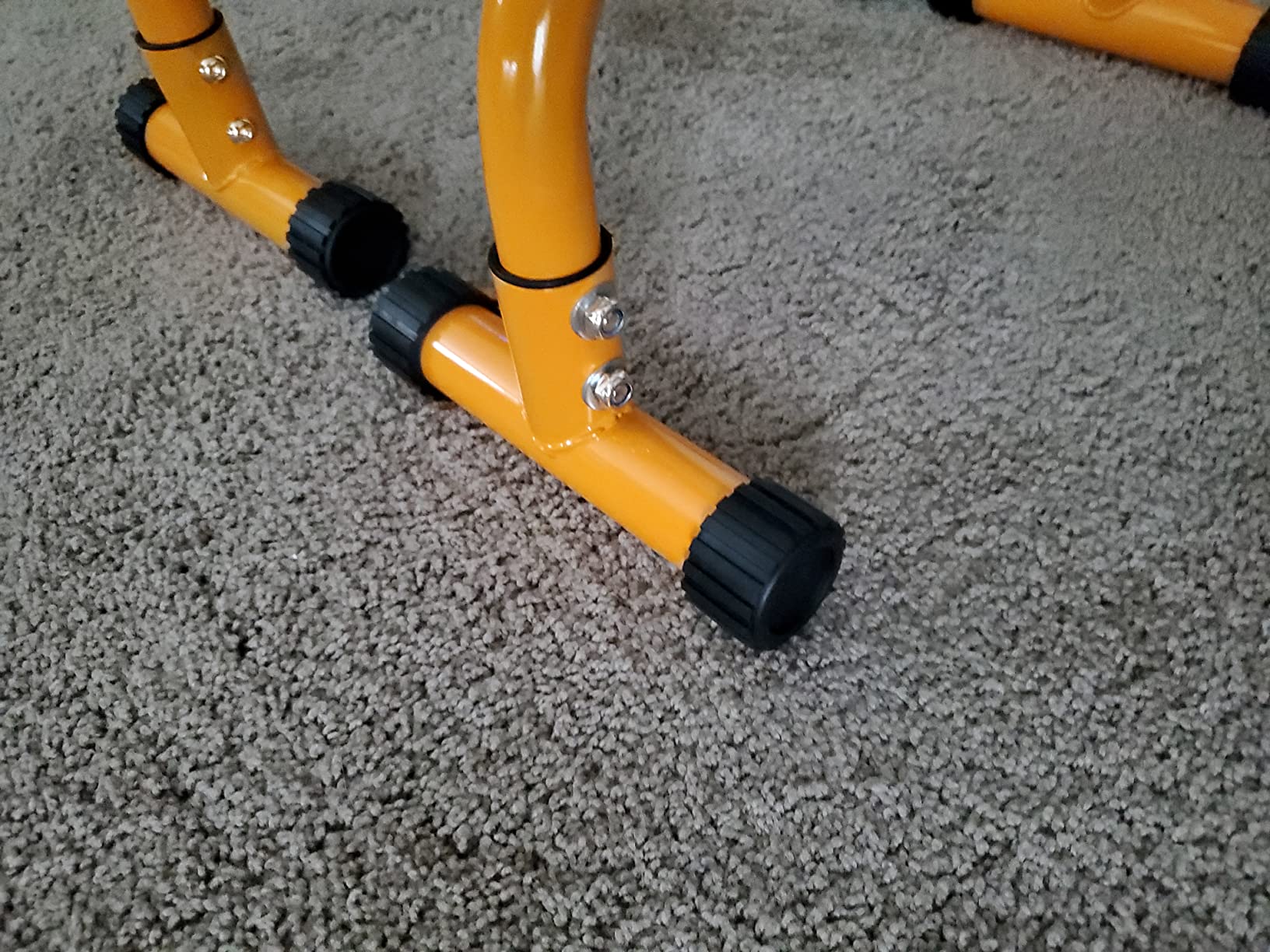 Teclor Push Up Bar, Parallettes Bars For L-sit & Dip, Heavy-Duty No Wobbling Parallel Bars Stand For Handstands, Full Planche, Calisthenics, 9.5in High Workout Stands for Home Fitness Training customer photo 1