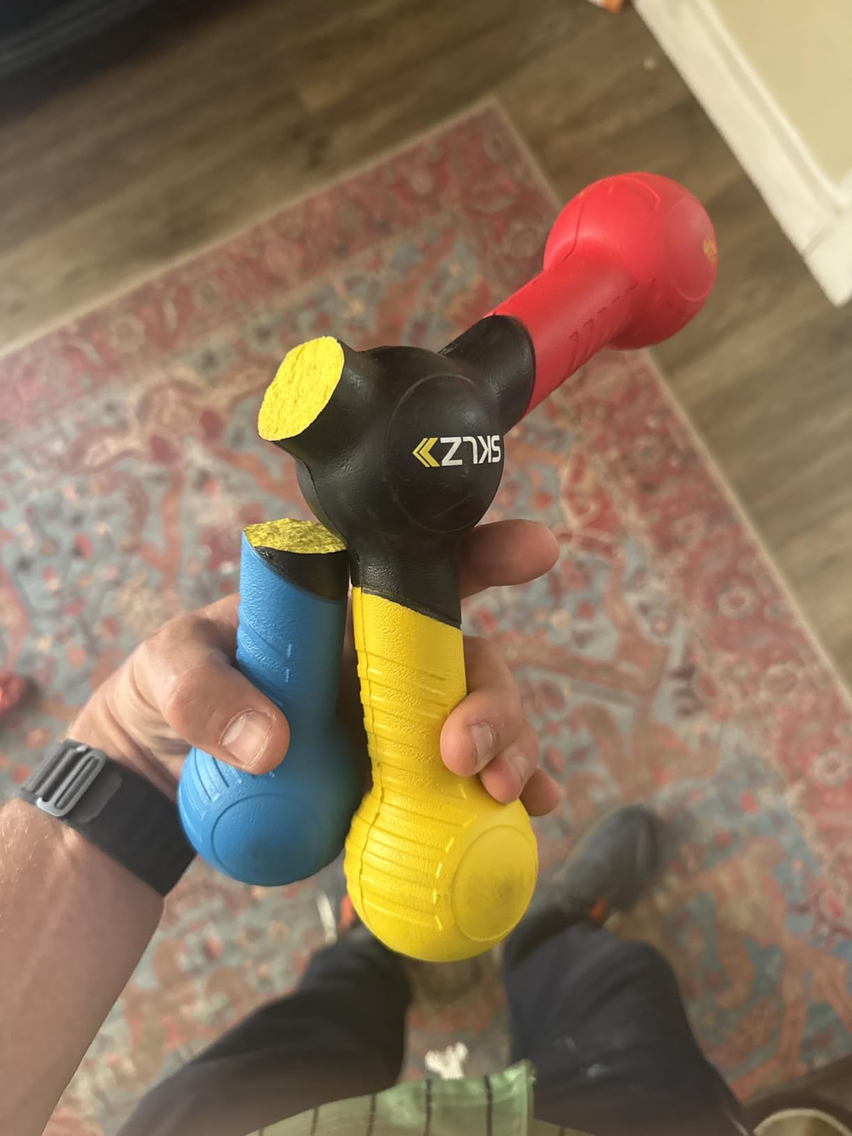 SKLZ Unisex Adult New Version Reactive Catch, Blue/Yellow/Red, One Size US customer photo 2