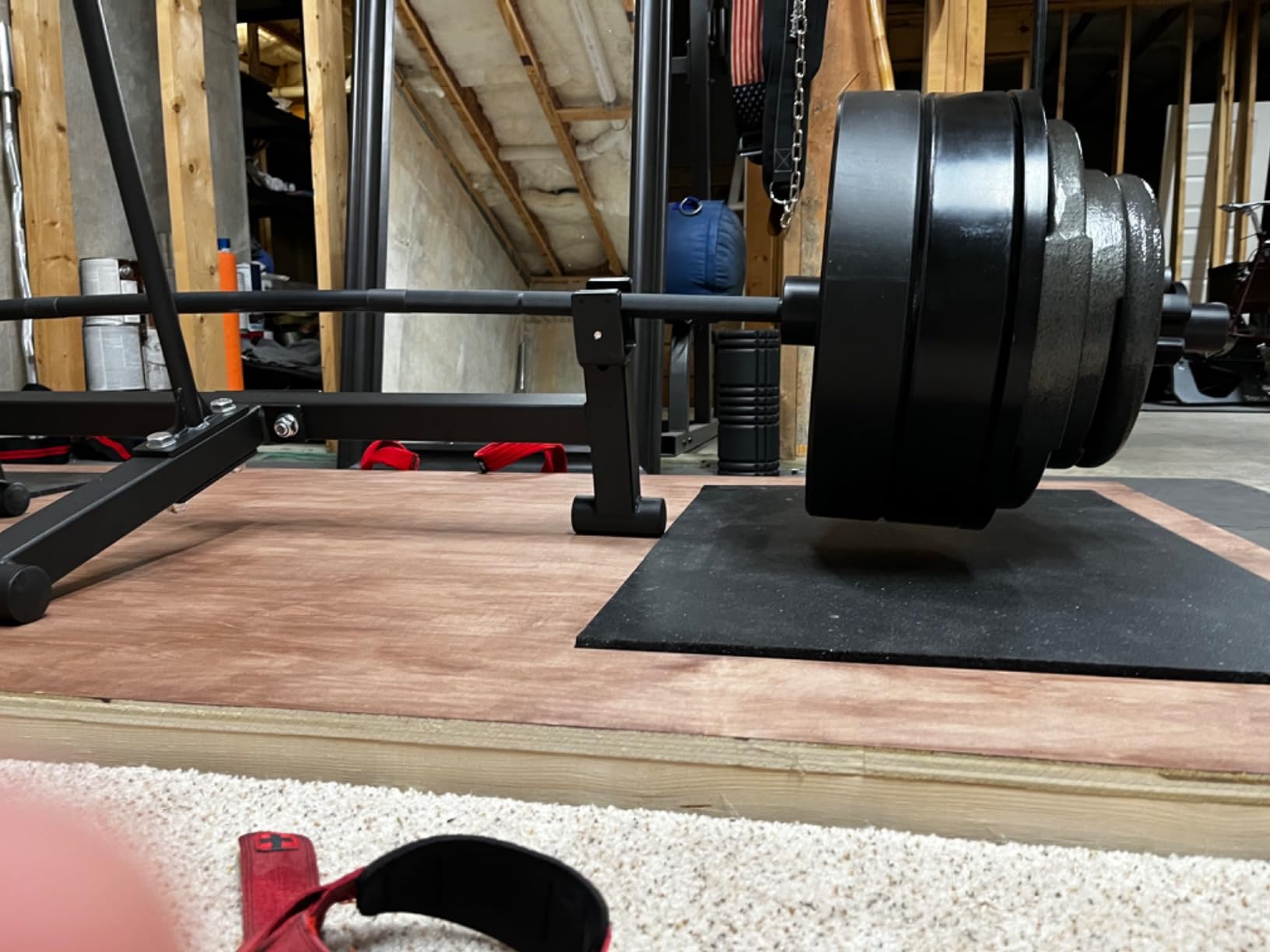 Bells of Steel Deadlift Jack 2.0 Premium Barbell Jack | Long Handle Deadlift Bar Jack | Bar Jack Durable Nylon Rollers for Easier Bar Centering | Protective UHMW Deadlift Stand, 800lb Capacity customer photo 1