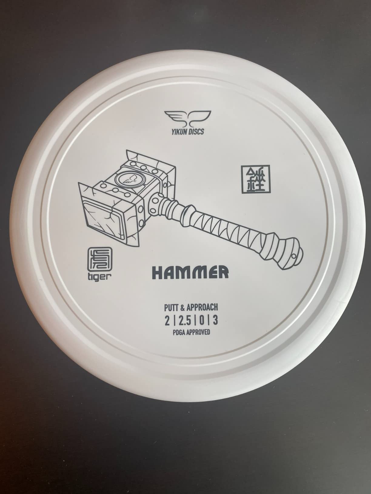 Yikun Hammer Golf Disc PDGA Approved - Limited Edition Pro Worlds 2025 | Overstable Driving Putter for Control & Hyzer Flips | Wind-Fighting Torque Resistant 170-176g (Premium Plastic) customer photo 1