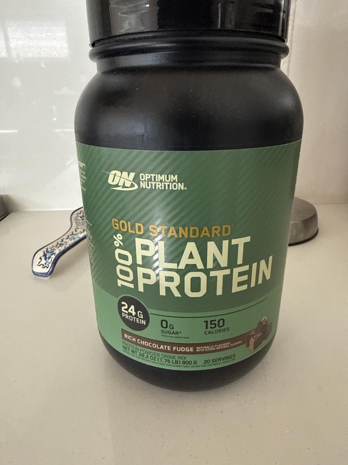 Optimum Nutrition Gold Standard 100% Plant Based Protein Powder, Gluten Free, Vegan Protein for Muscle Support and Recovery with Amino Acids - Rich Chocolate Fudge, 20 Servings (Packaging May Vary) customer photo 1