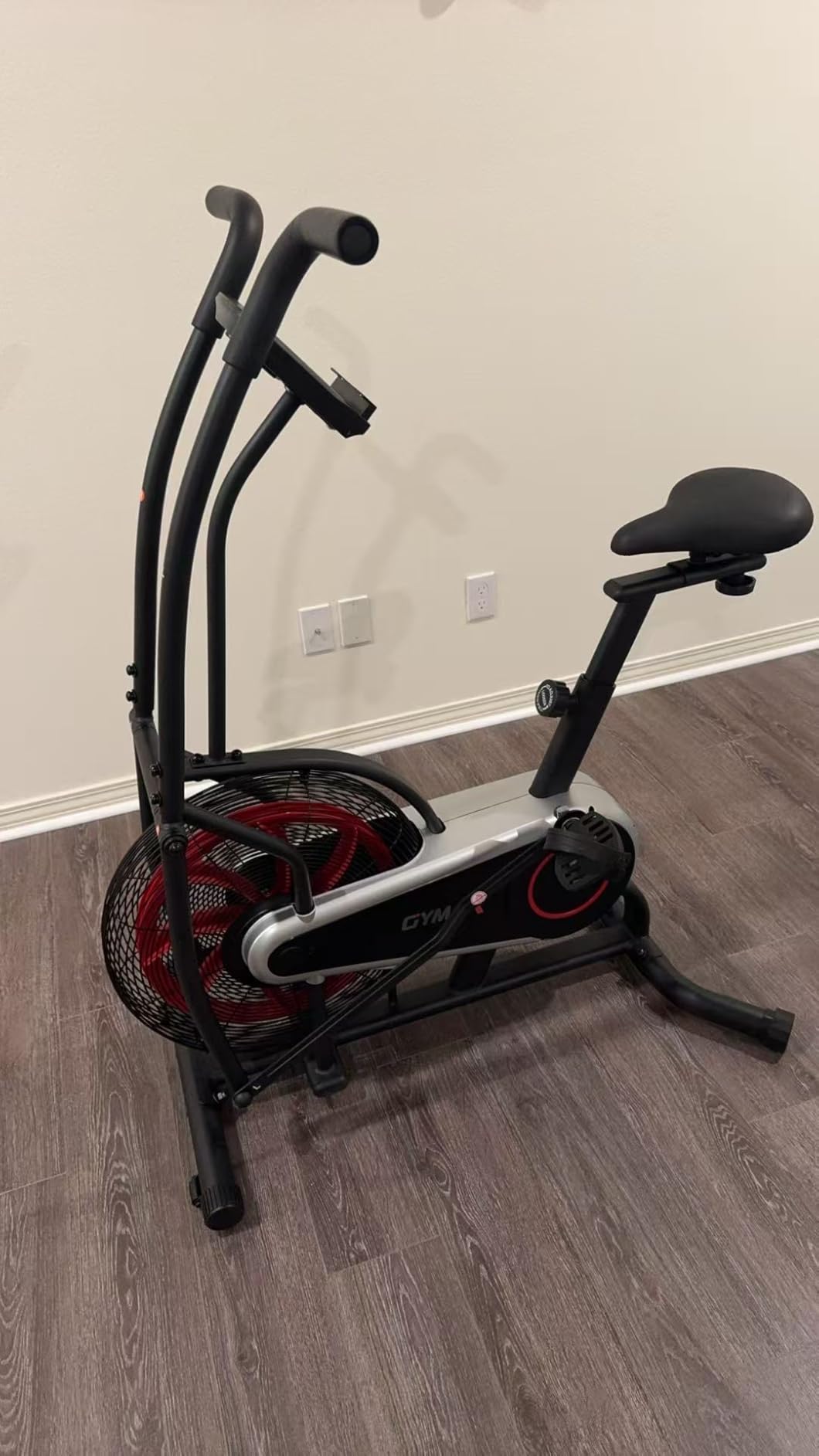 Goplus Air Bike, Fan Exercise Bike with Unlimited Resistance customer photo 1