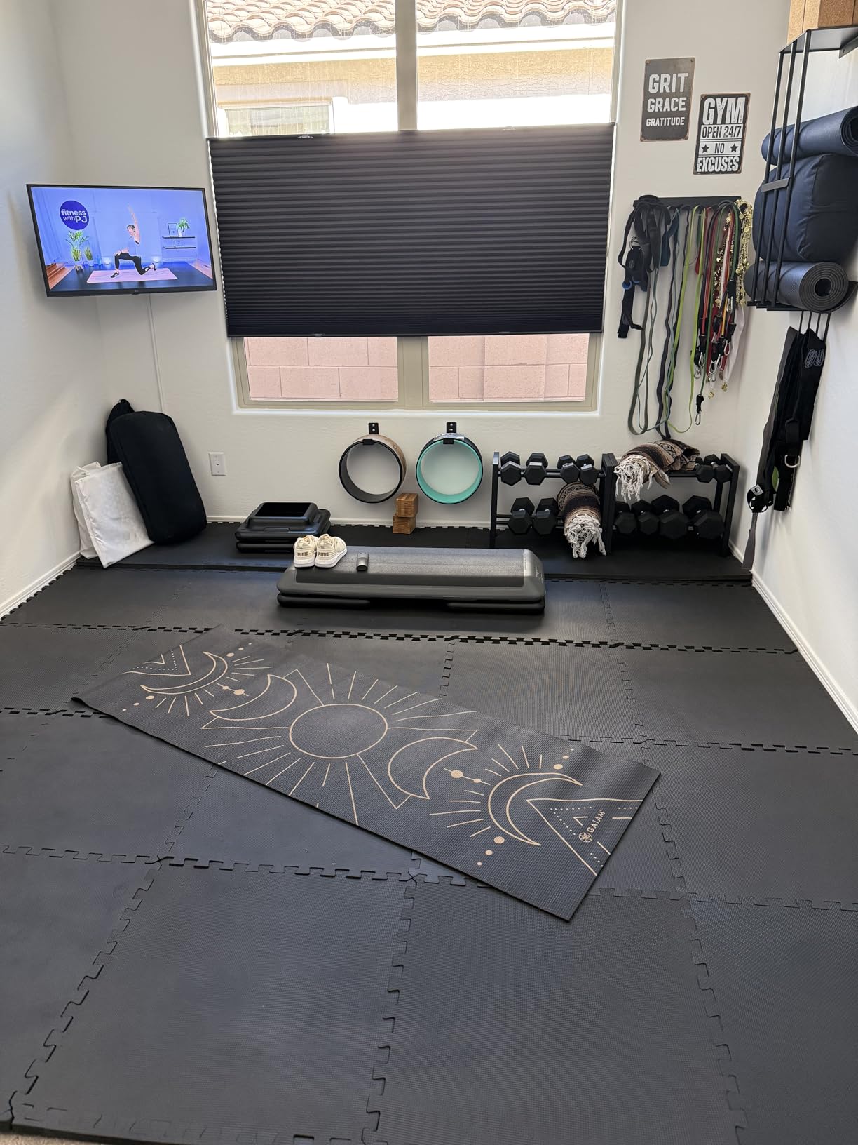 Gaiam Yoga Mat - Premium Print Reversible Extra Thick Non Slip Exercise & Fitness Mat customer photo 2