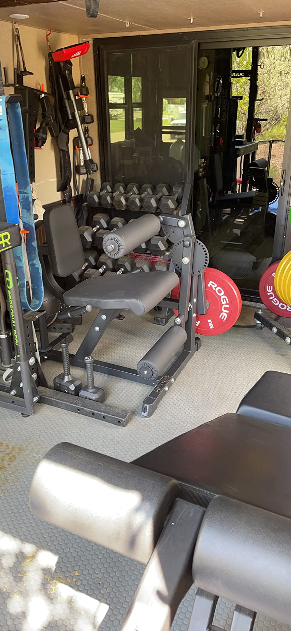 Titan Fitness Plate-Loaded Adjustable Leg Extension and Curl Machine, Rated 300 LB, Lower Body Specialty Machine for Extension and Curls, Muscle Focus on Thigh, Quads and Hamstrings customer photo 1