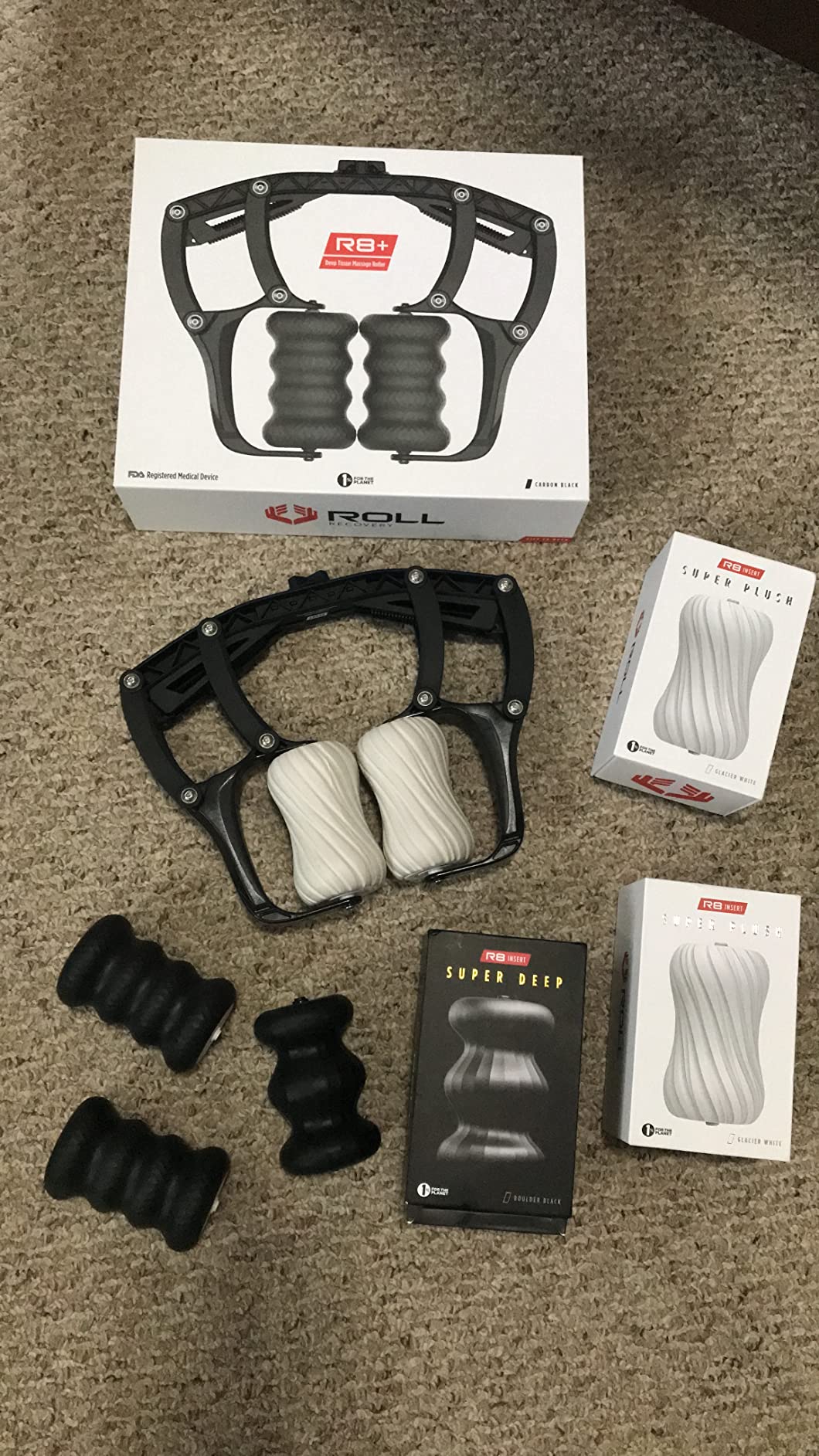 ROLL Recovery R8 Plus (Carbon Black) - Deep Tissue Massage Roller customer photo 1