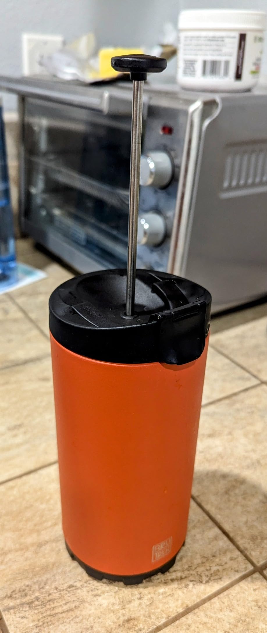BruTrek by Planetary Design Steel Toe 3.0 Travel Coffee Press - Brew 20 fl.oz On The Go - No Spill Lid, Double Wall Vacuum Insulated Stays Hot for Hours, French Press Coffee (Red Rock) customer photo 1