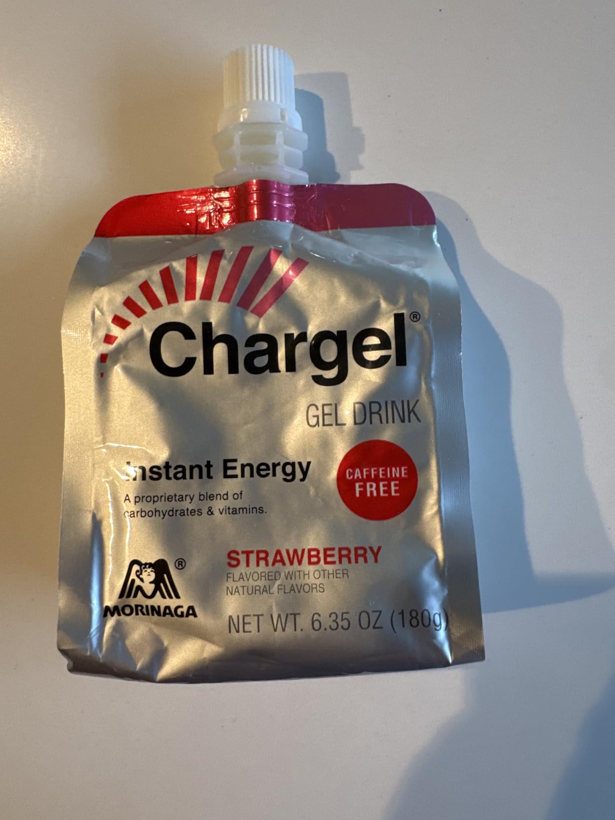 Chargel Strawberry, Caffeine-Free Instant Energy Gel - 6 Pack customer photo 1