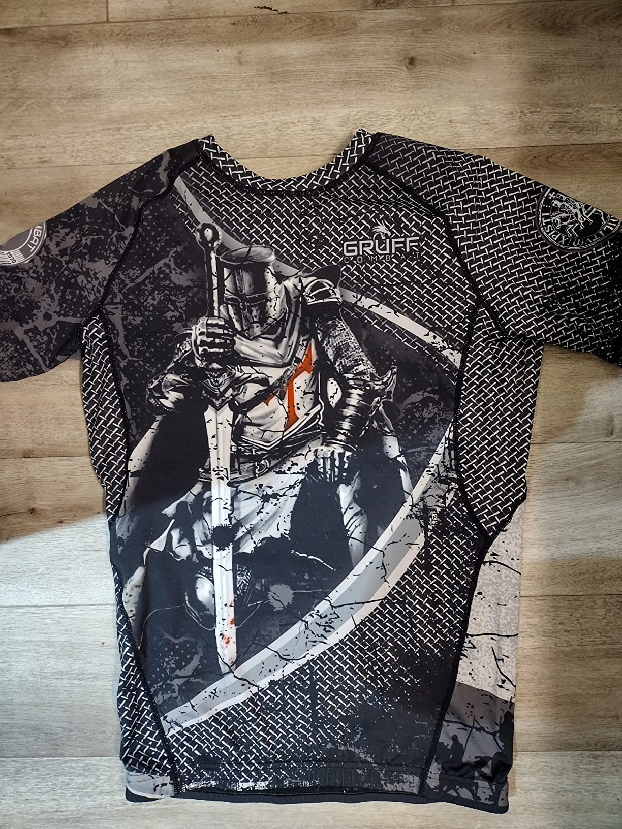 BJJ Rash Guards Grappling MMA Jiu Jitsu No Gi UFC Shirt Fight Wear, Short Sleeves customer photo 2