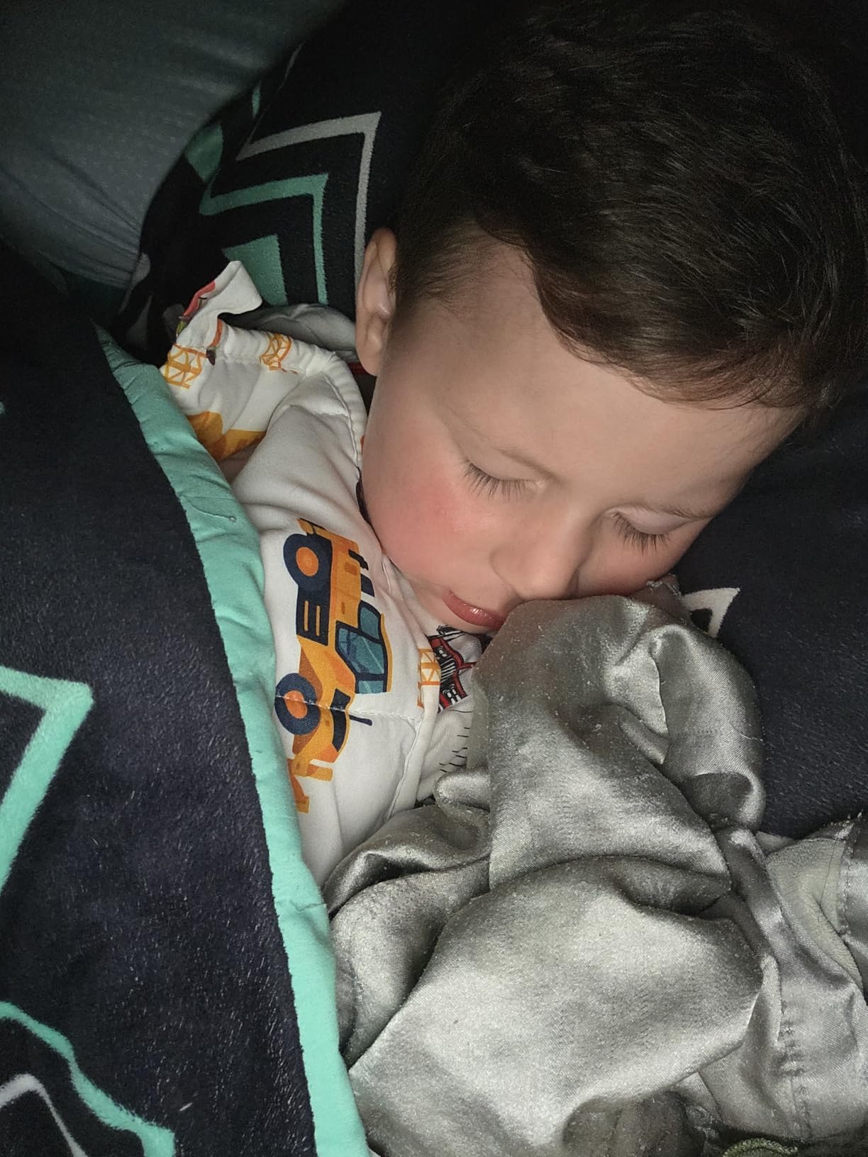 Weighted Blanket - 5 lbs Blue Dinosaur Heavy Blanket - Small Size Breathable Lap Blanket (36