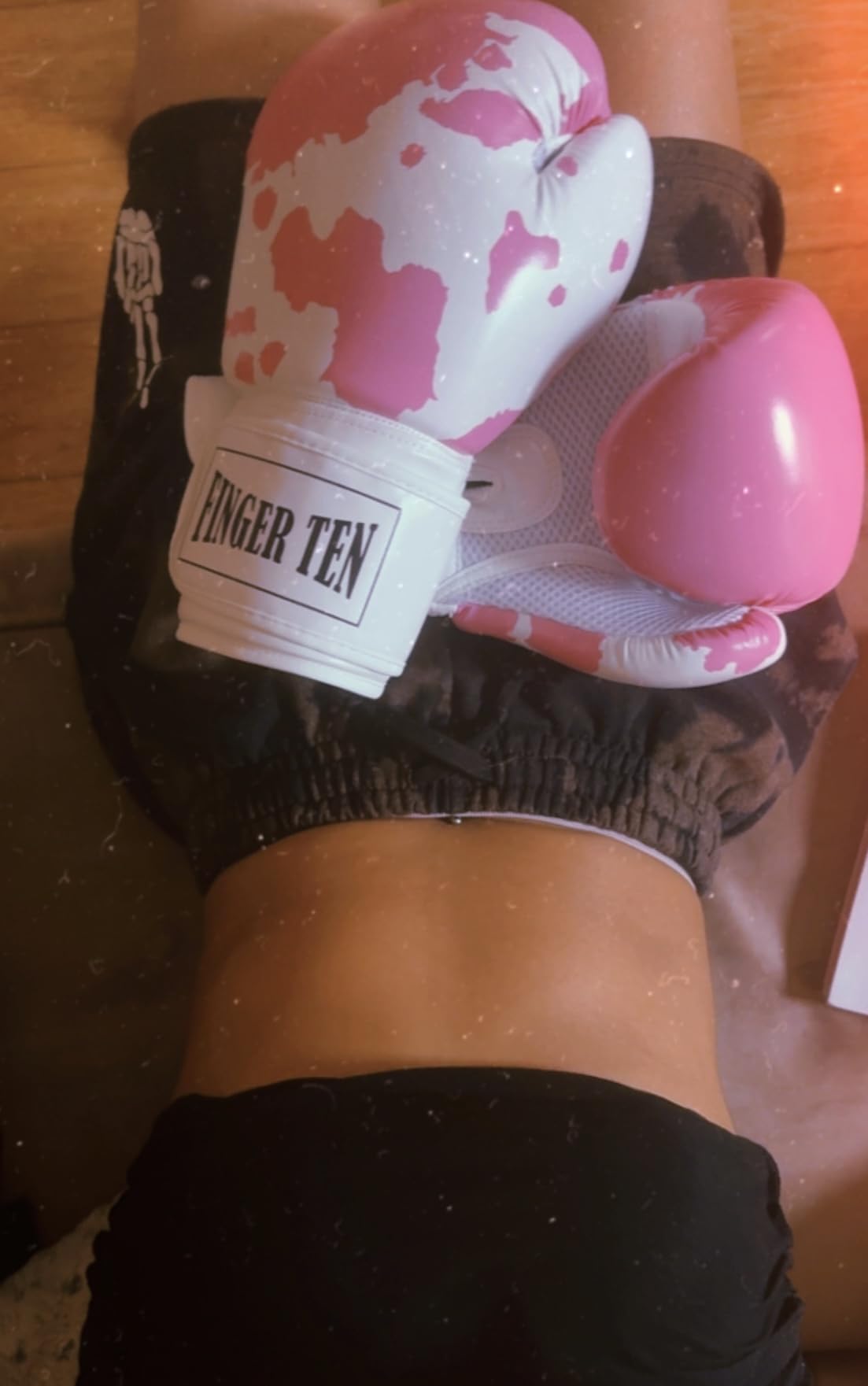 FINGER TEN Boxing Gloves Women Punching Sparring Kickboxing MMA Training Heavy Bag Glove, 8 10 12 14 16 oz customer photo 1