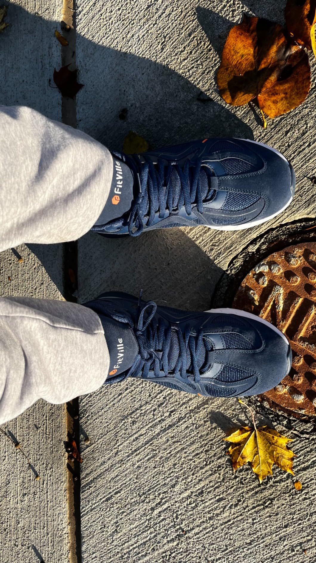 Wide Basketball Shoes for Men with Flat Feet Extra Wide High-top Sneakers with Ankle Support customer photo 1