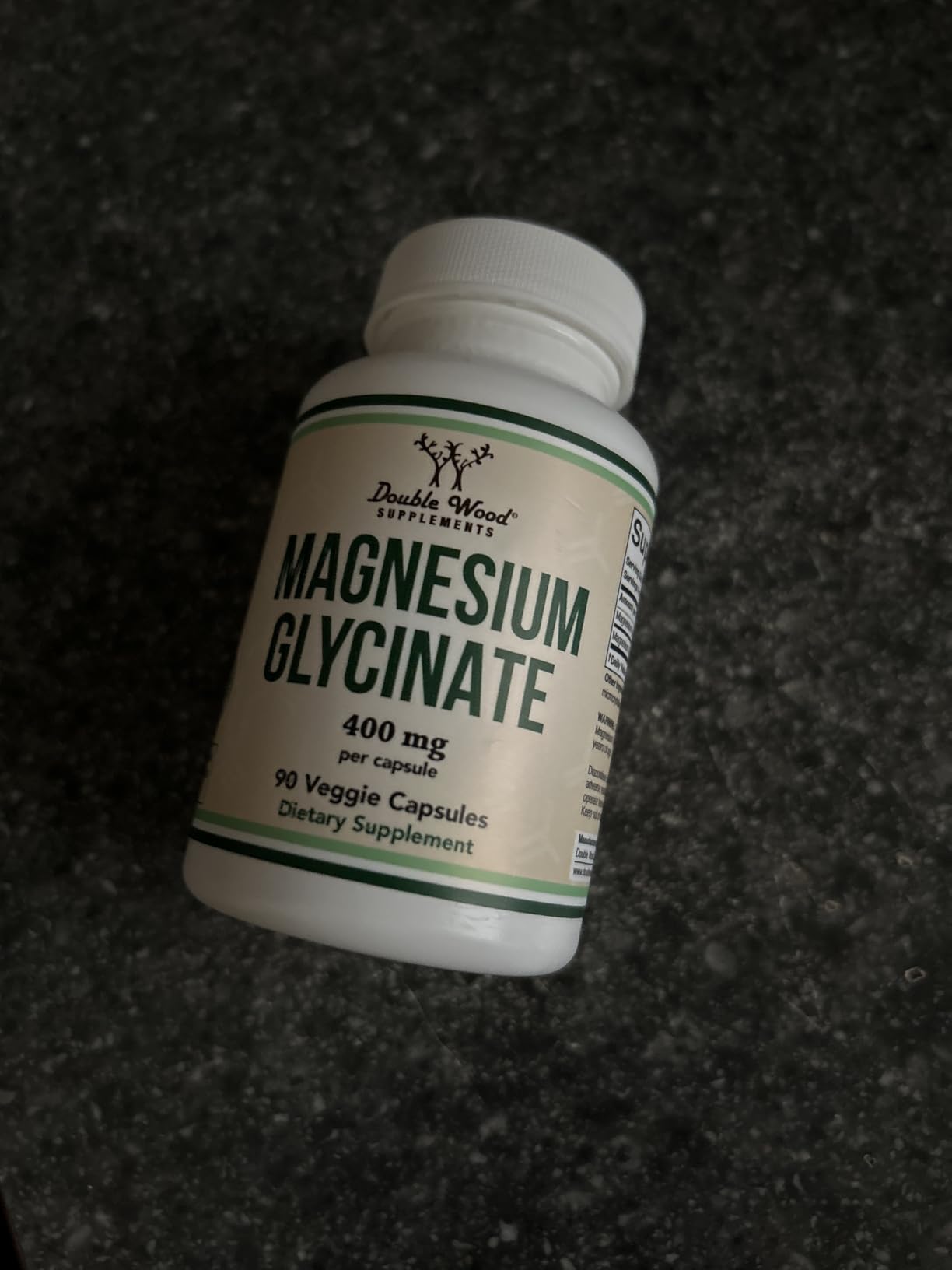Double Wood Supplements Magnesium Glycinate 400mg | 180 Capsules | Vegan customer photo 2