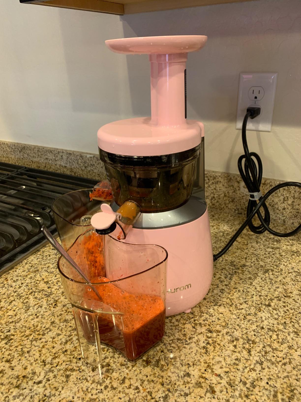 Hurom H310 Easy Clean Slow Juicer, Lavender | Compact | Quiet Motor | Hopper Fits Whole Produce | Scrub Free | Easy Assembly | Cold Press Masticating Juicer customer photo 1