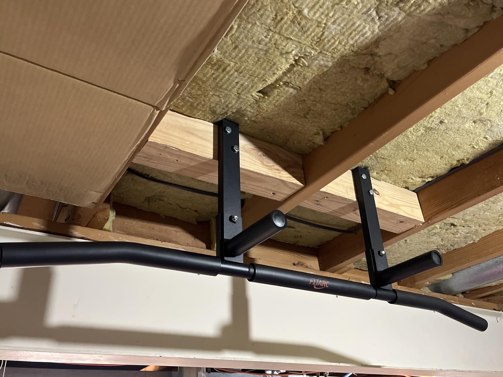 Fitarc Joist Mount Pull Up Bar, Wall Chin Up Bar Ceiling Mount for Beams, Heavy Duty Steel Construction, Home Gym Workout Equipment -Patent Pending customer photo 1