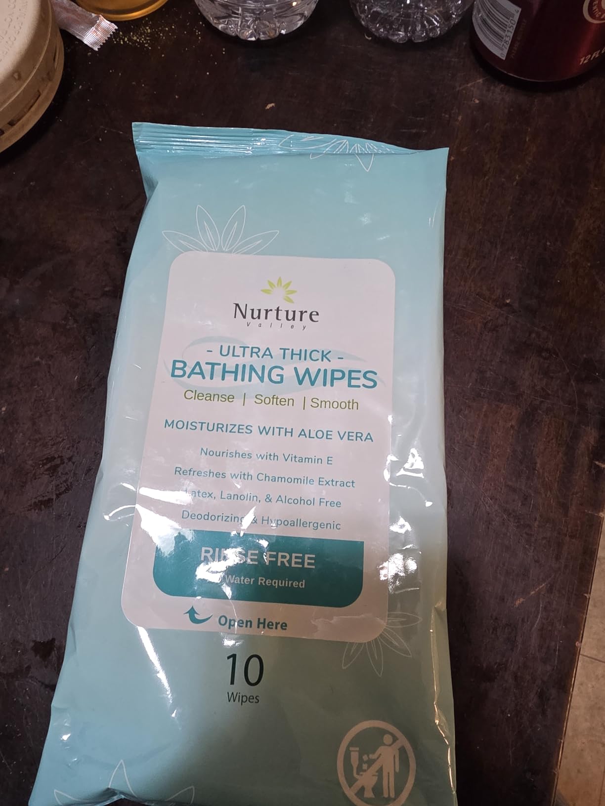 Nurture XL Ultra Thick Body Wipes for Adults w/Aloe | 40 Extra Large Disposable Cloth Wet Cleansing No Rinse Bathing Washcloths, Waterless Shower | Bath Wipe for Women, Men & Elderly customer photo 2