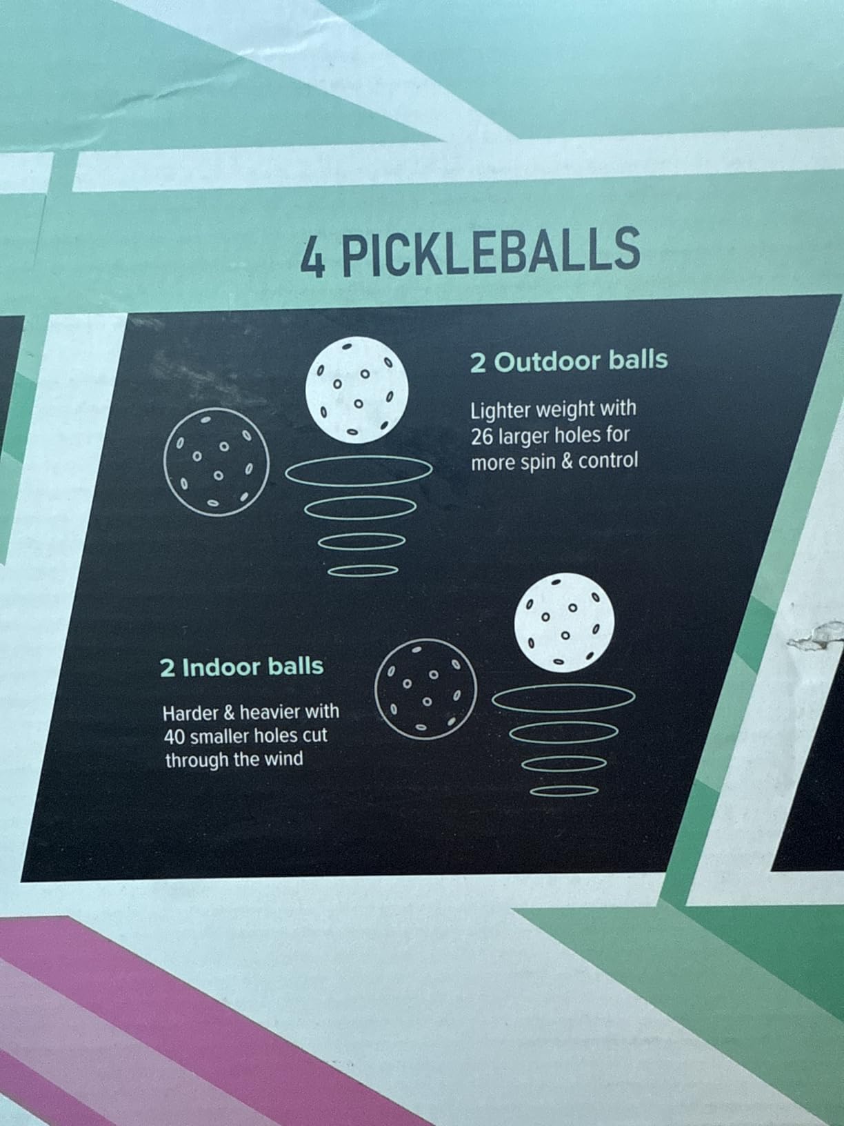JOOLA Pickleball Paddles Set of 2 - Multiple Colors - Reinforced Fiberglass Surface - Lightweight, Durable, Beginner-Friendly Racket Design - Set Includes Balls & Bag - USAP Approved customer photo 1