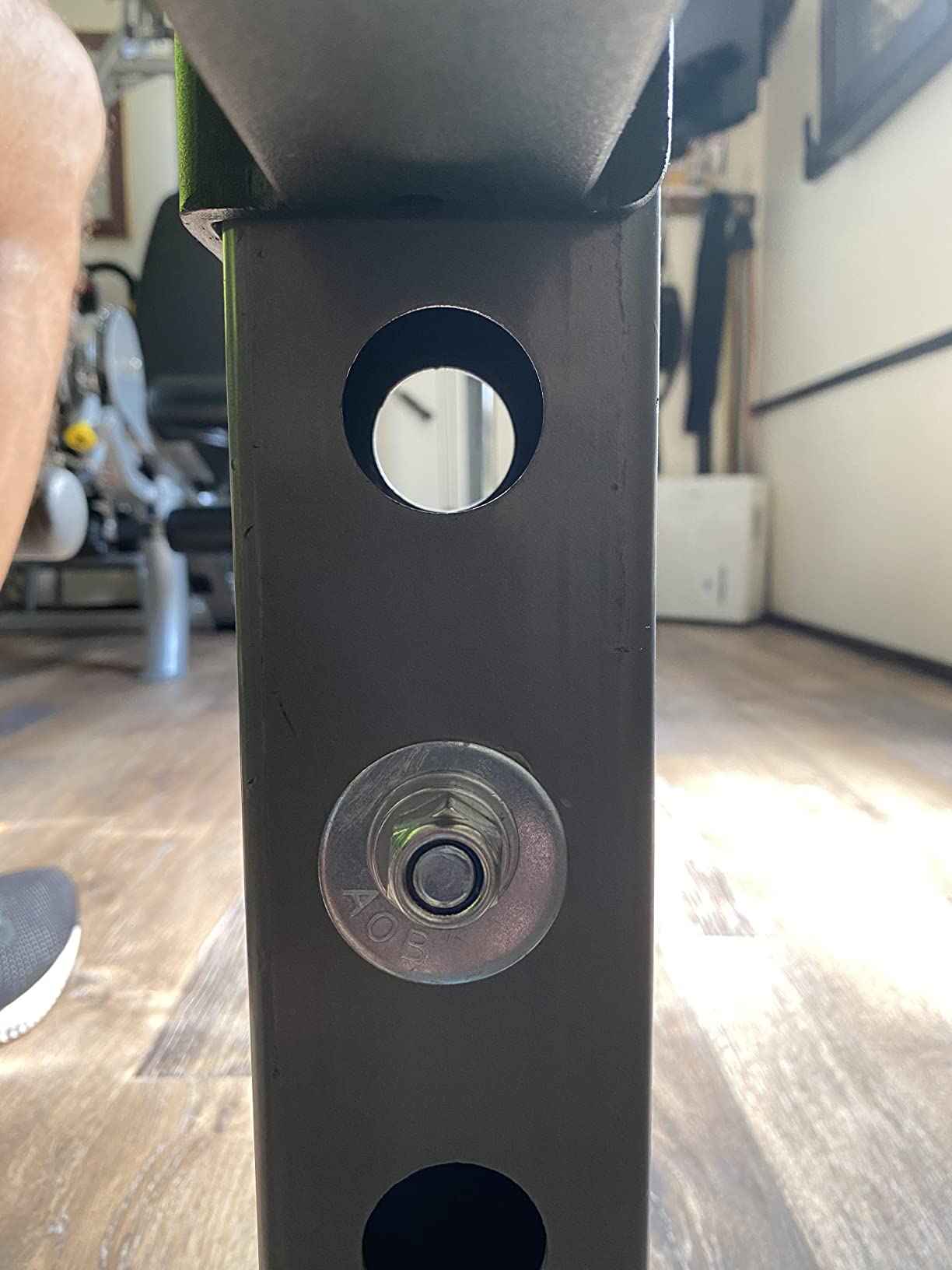 A2ZCARE Power Rack Mounted Landmine Attachment, T Bar Row Landmine Base, Fit 2-inch Olympic Row Bar, Compatible with 3x2 & 3x3 inch Power Cage customer photo 1