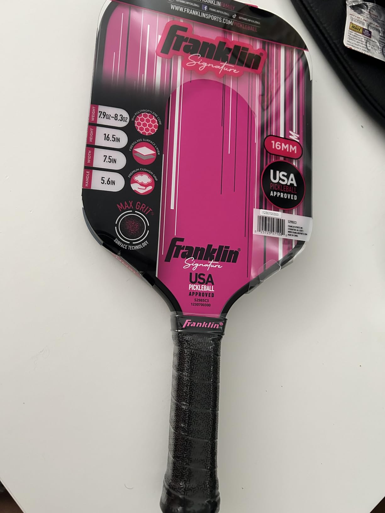 Franklin Sports Pro Pickleball Paddles - Signature Series Pro Pickleball Paddle with MaxGrit Surface - USAPA Approved - 13mm + 16mm Cores customer photo 2