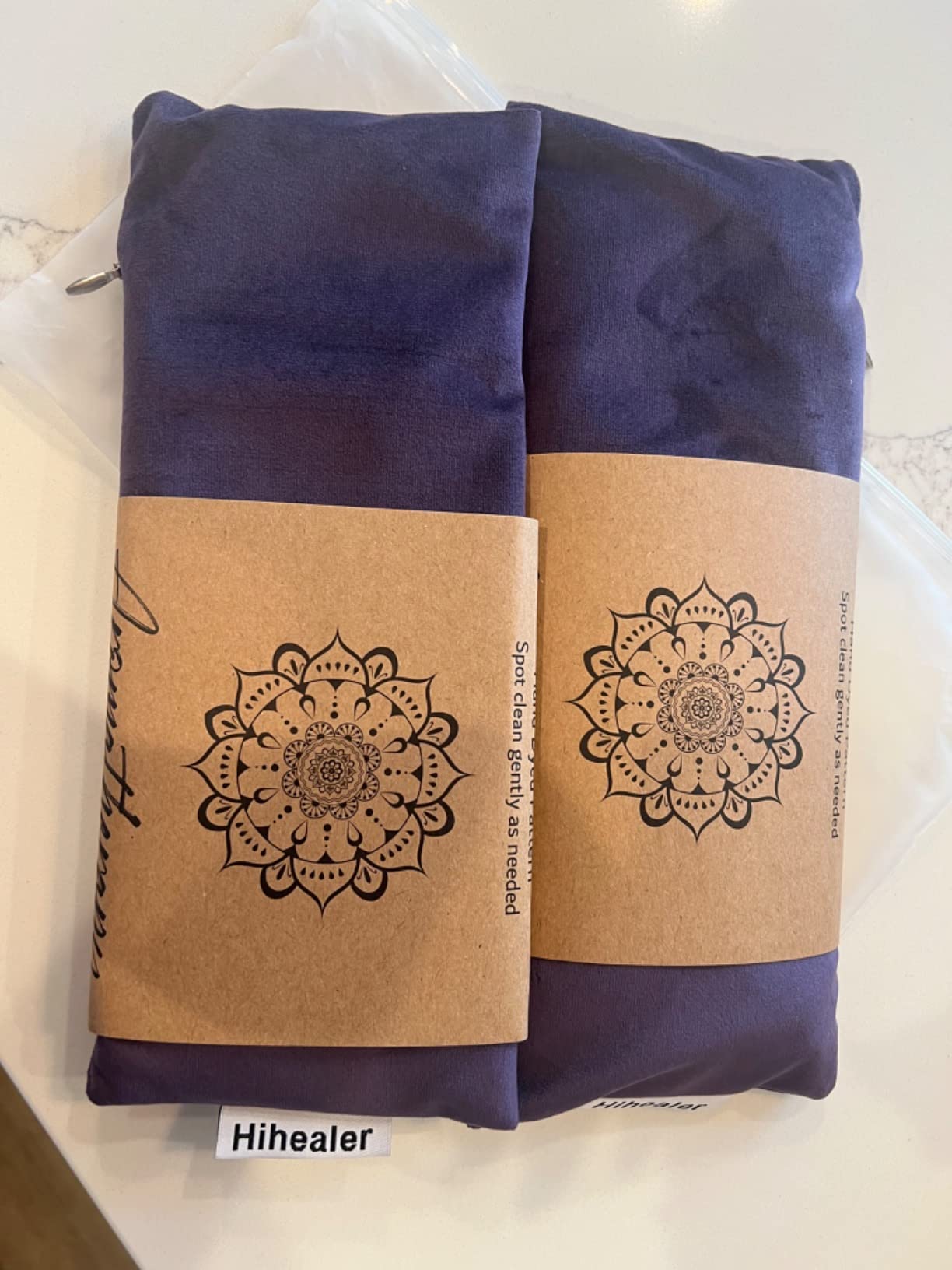 Relaxation Gifts for Women, Weighted Eye Mask for Sleeping, Yoga, Spa, Meditation, Lavender Eye Pillow Heated for Headache, Sinus & Dry Eyes Relief, Moist Heat Mask, Birthday Gifts for Mom (Purple) customer photo 2