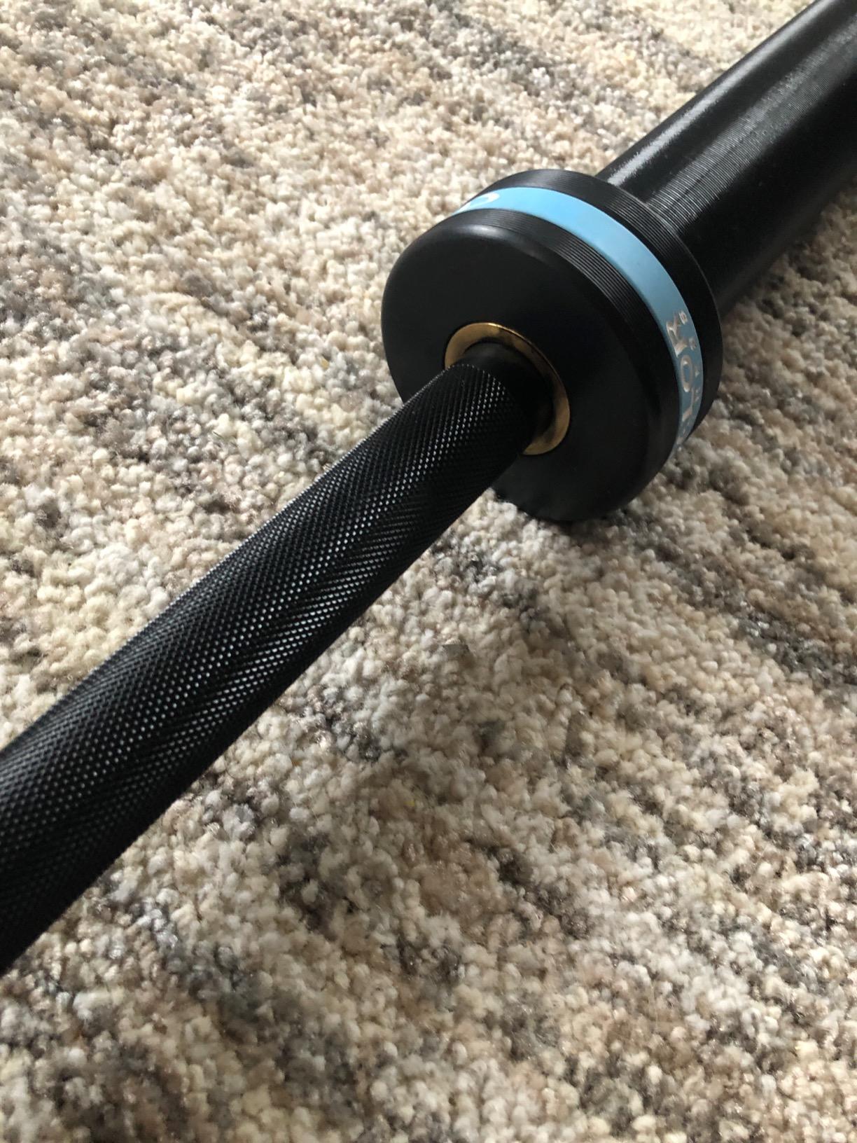 Valor Fitness Olympic Barbell - 80in 35lb 25mm Weight Bar with Needle Bearings for Weightlifting Power Lifting Crossfit Squat Home Gym Workout Equipment customer photo 2