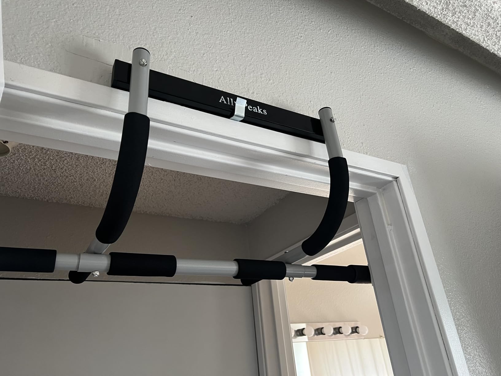 Ally Peaks Pull Up Bar for Doorway, Multiple Levels Width Adjustable customer photo 1