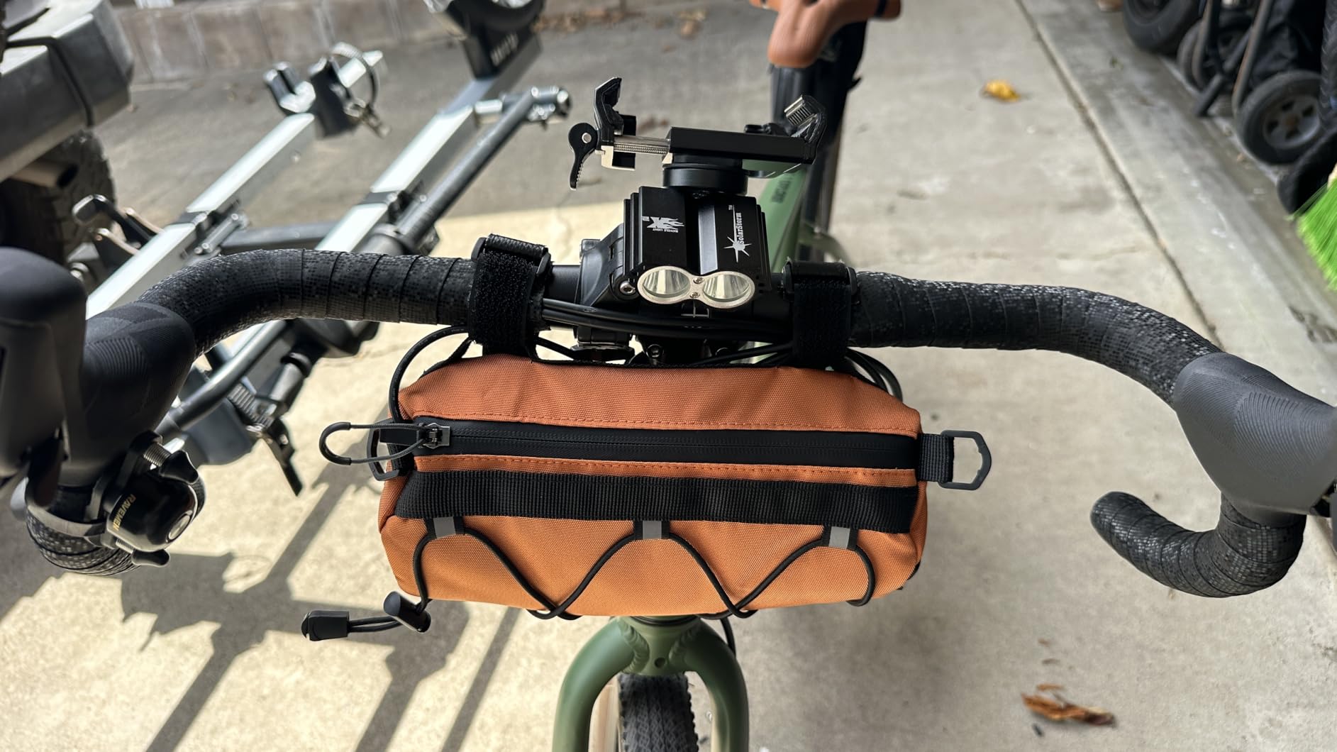 Rhinowalk Bike Handlebar Bag, Bicycle Front Bag Shoulder Bag Storage Bag with Shoulder Strap for Road Mountain Bike Cycling Travel customer photo 1