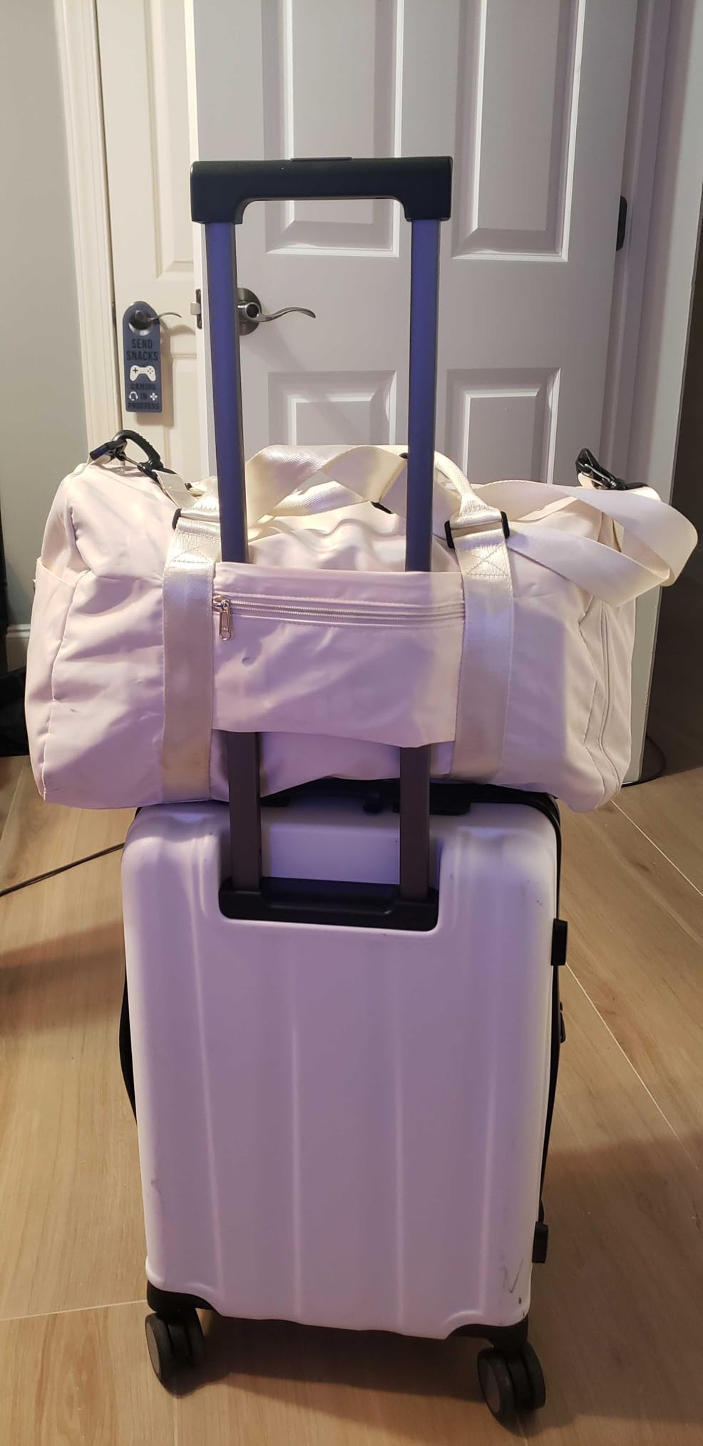 Gym Bags for Women Men with Shoes Compartment,Sports Duffle Bags Personal item travel Duffel Tote Bag customer photo 1
