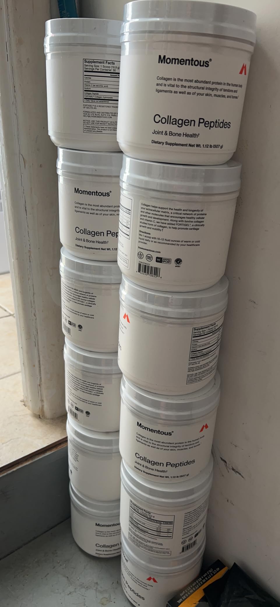 Momentous Grass-Fed Collagen Peptides Powder with Fortigel & Vitamin C, NSF Certified for Sport customer photo 2