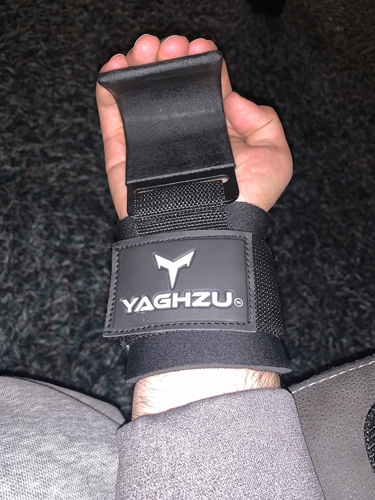 Weight Lifting Hooks, Padded Weight Lifting Straps Wrist Straps for Men and Women, Premium Deadlift Straps for Weightlifting and Powerlifting, Weight Lifting Gloves for Pull Ups customer photo 2
