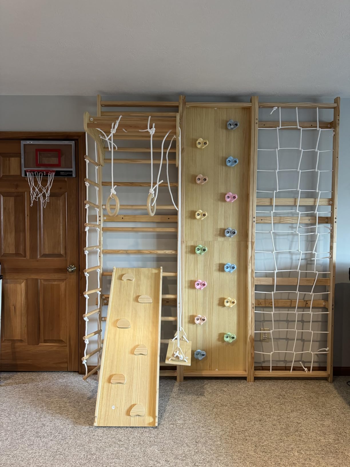 Avenlur Walnut 9-in-1 Swedish Ladder Wall Gym Set customer photo 2