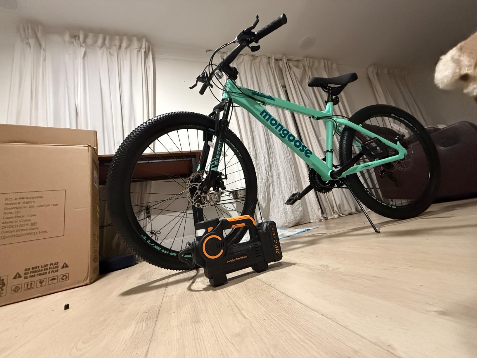 Mongoose Grafton Mountain Bike, 21 Speed, Aluminum Frame, Knobby Mountain Tires, Suspension Fork, Trigger Shifters, Mechanical Disc Brakes | Trigger Shifter, Aluminum Frame, Front Suspension customer photo 1
