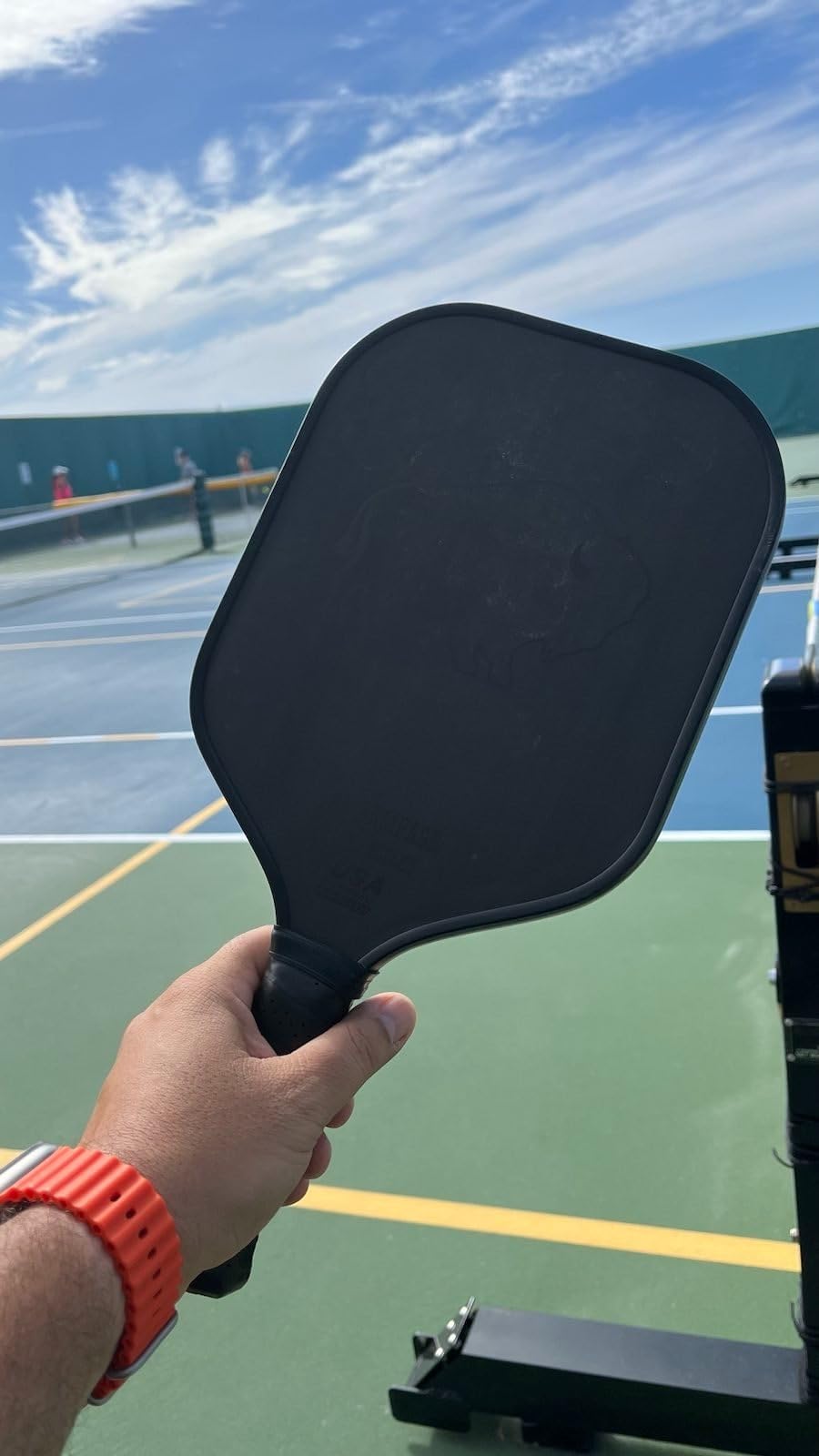 Carbon Fiber Pickleball Paddle - Raw Toray T700 Surface Provides Maximum Ball Spin | Elongated or Widened Pickleball Racket Shapes Available - Paddle Customization Kit Included customer photo 1