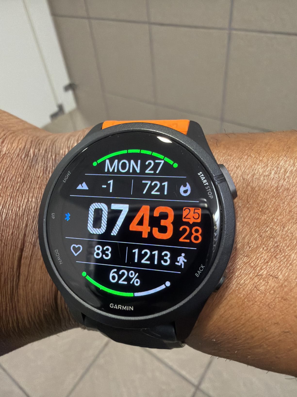 Garmin Forerunner 265S Running Smartwatch, Colorful AMOLED Display, Training Metrics and Recovery Insights, Light Pink and Powder Gray customer photo 2