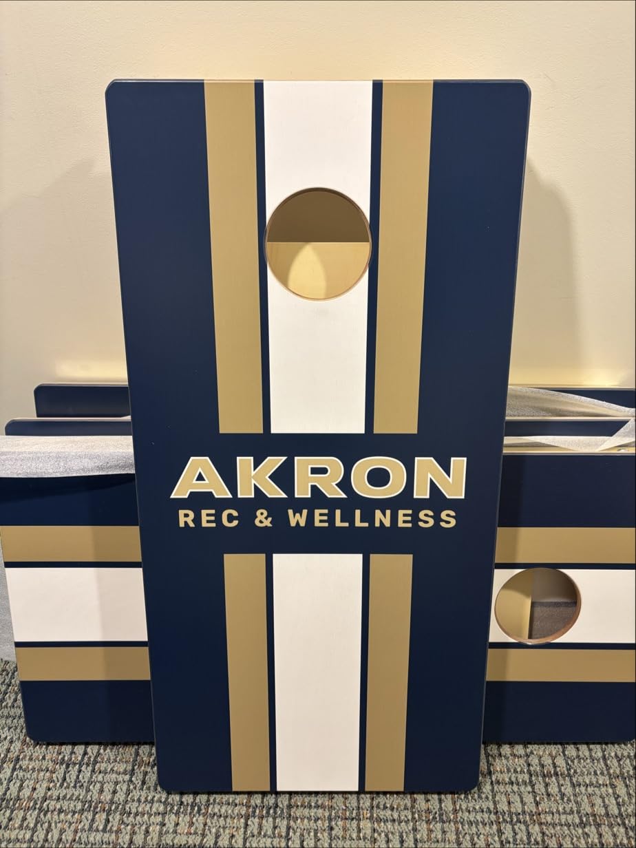 Titan Bags Professional Cornhole Board Set - ACL COMP Solid Wood Cornhole Board with Built-in Handles for Adults - Portable Outdoor Sports Set for Backyard Games, Parties & Tournament - Custom customer photo 1