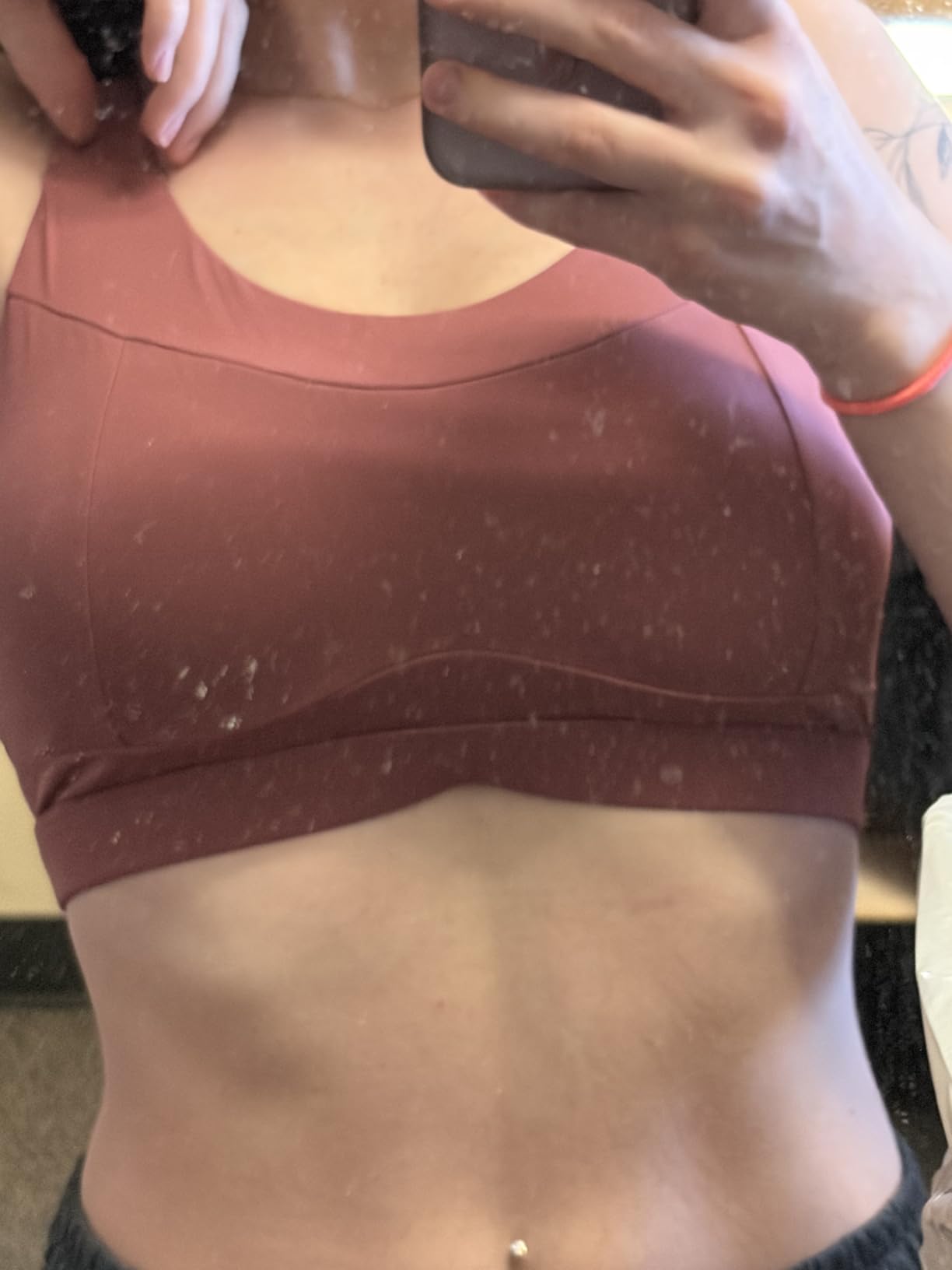 High Impact Sports Bras for Women, Racerback Running Bra Workout Crop Tank Tops Longline Sports Bra Push up customer photo 2