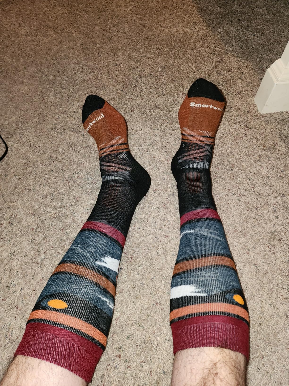 Smartwool Men's Ski Full Cushion Midnight Ski Pattern Over the Calf Socks customer photo 2
