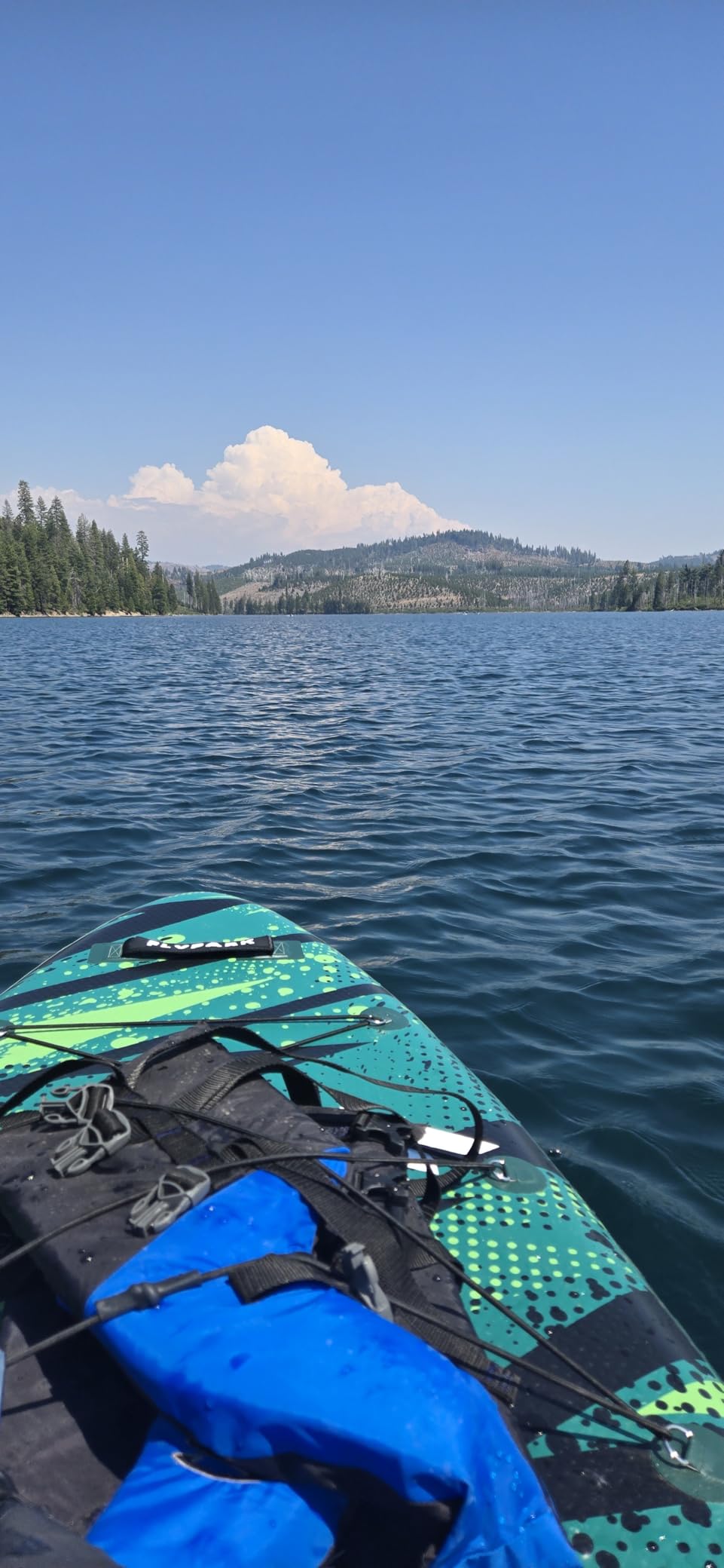 Flypark 11'x34 Inflatable Paddle Boards, Extra Wide SUP for 420lbs/3Adults, Yoga Stand Up Paddle Board, 110L Backpack, 15 D-Rings, Shoulder Strap, US-Fin, 2-Action Pump customer photo 1