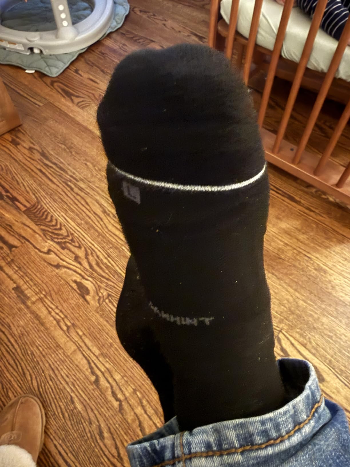 Rahhint Compression Running Socks 3 Pairs, Cushion Crew Socks, Anti-Blister Moisture Wicking Athletic Hiking Basketball Socks customer photo 1