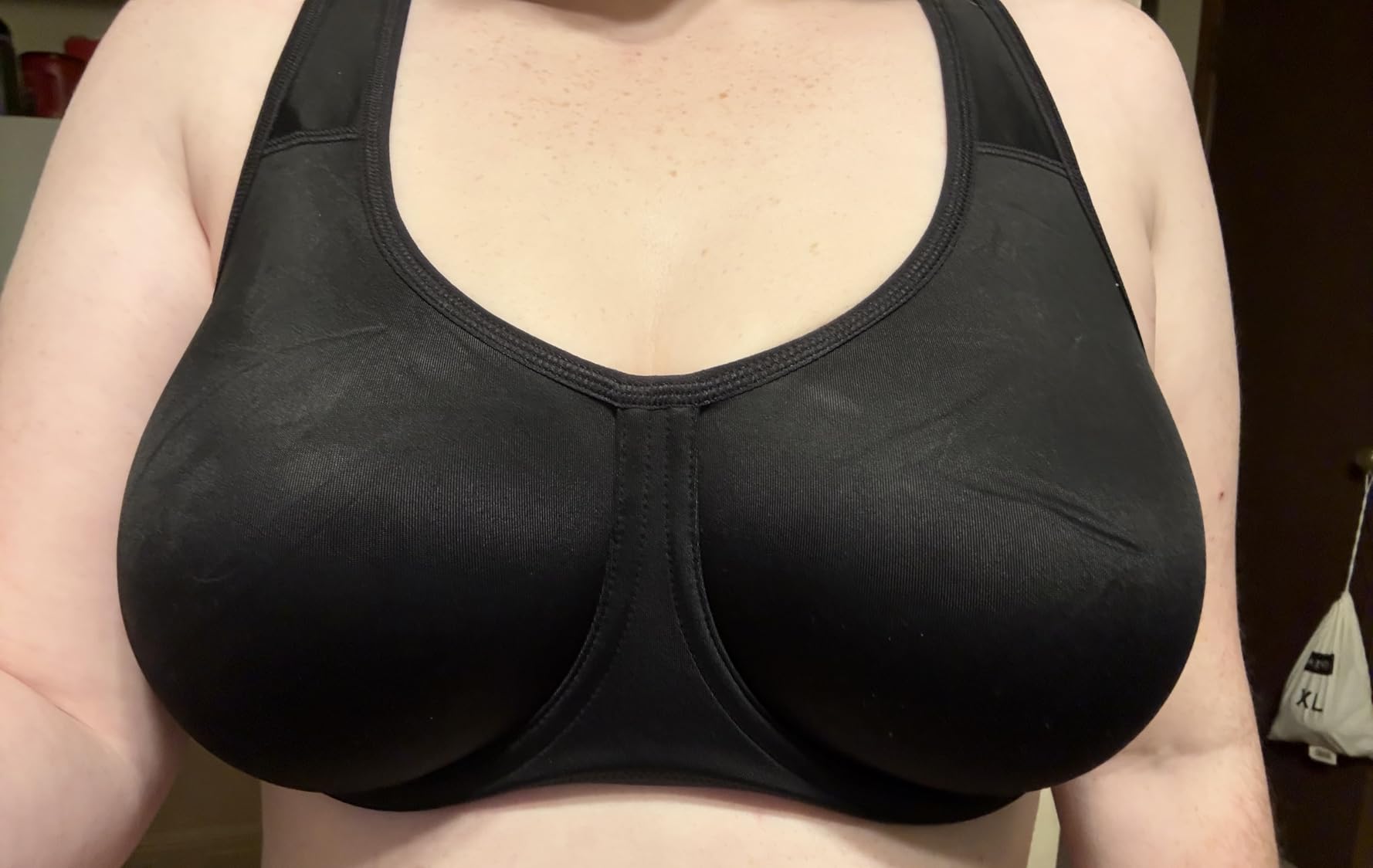 Women's Max Control Underwire Sports Bra High Impact Plus Size with Adjustable Straps Unlined Bra customer photo 1