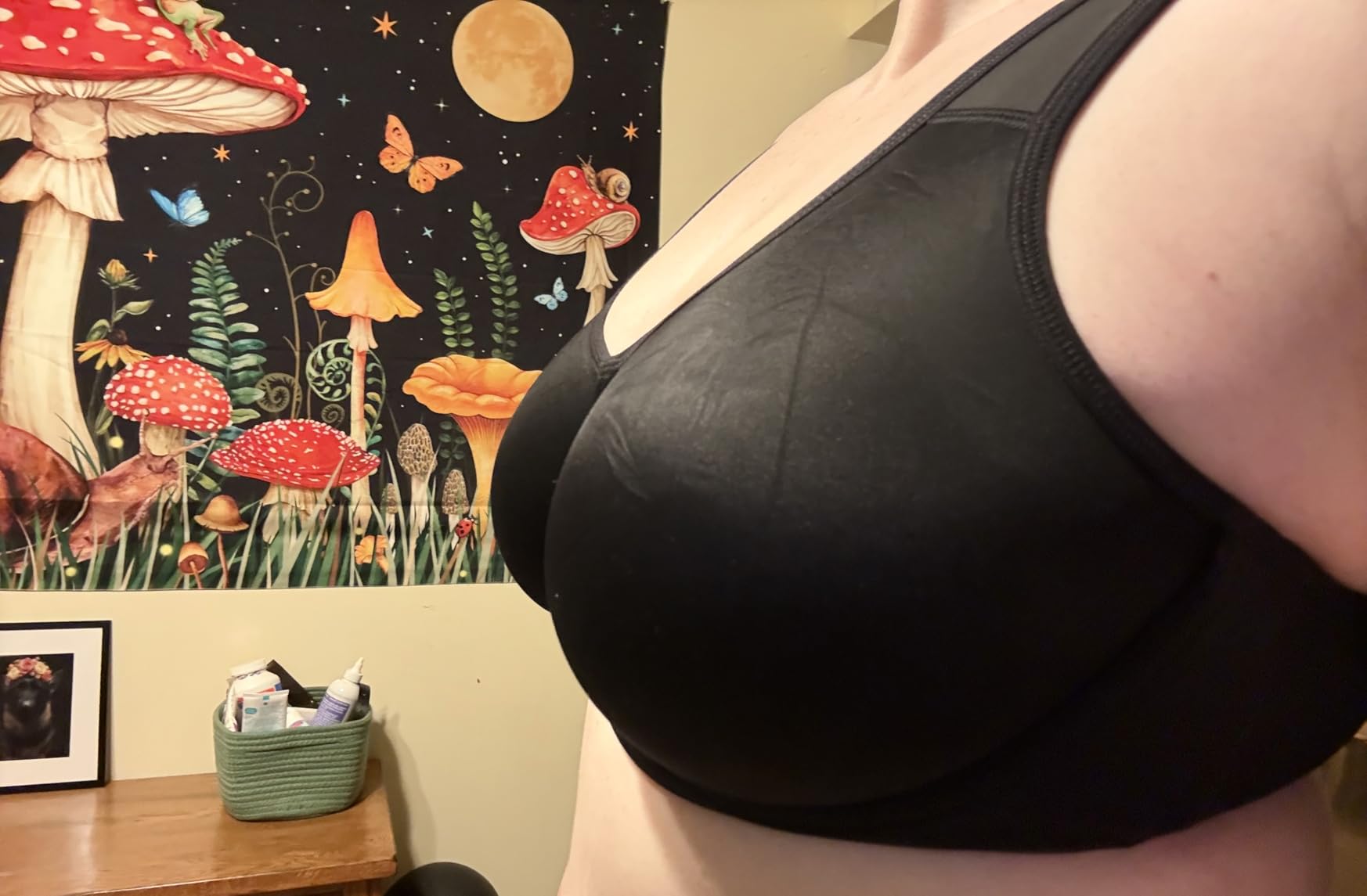 Women's Max Control Underwire Sports Bra High Impact Plus Size with Adjustable Straps Unlined Bra customer photo 2
