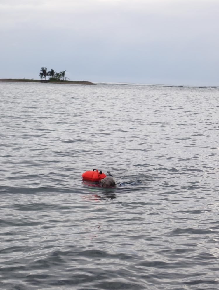 Swim Buoy for Open Water with Dry Bag 15L - Fully Waterproof Swim Bubble - Be Safe with Higher Visibility, Toughened Nylon and Rest Handle Swimming Buoy - Open Water Buoy for All Season Swimmers customer photo 2