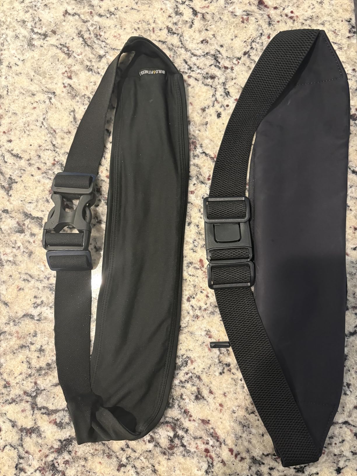WATERFLY Running Belt Fanny Pack: Runner Marathon Jogging Waist Pack Sport Workout Exercise Fitness Phone Holder Belt for Men Women Jogger Slim Waist Bag Black customer photo 1