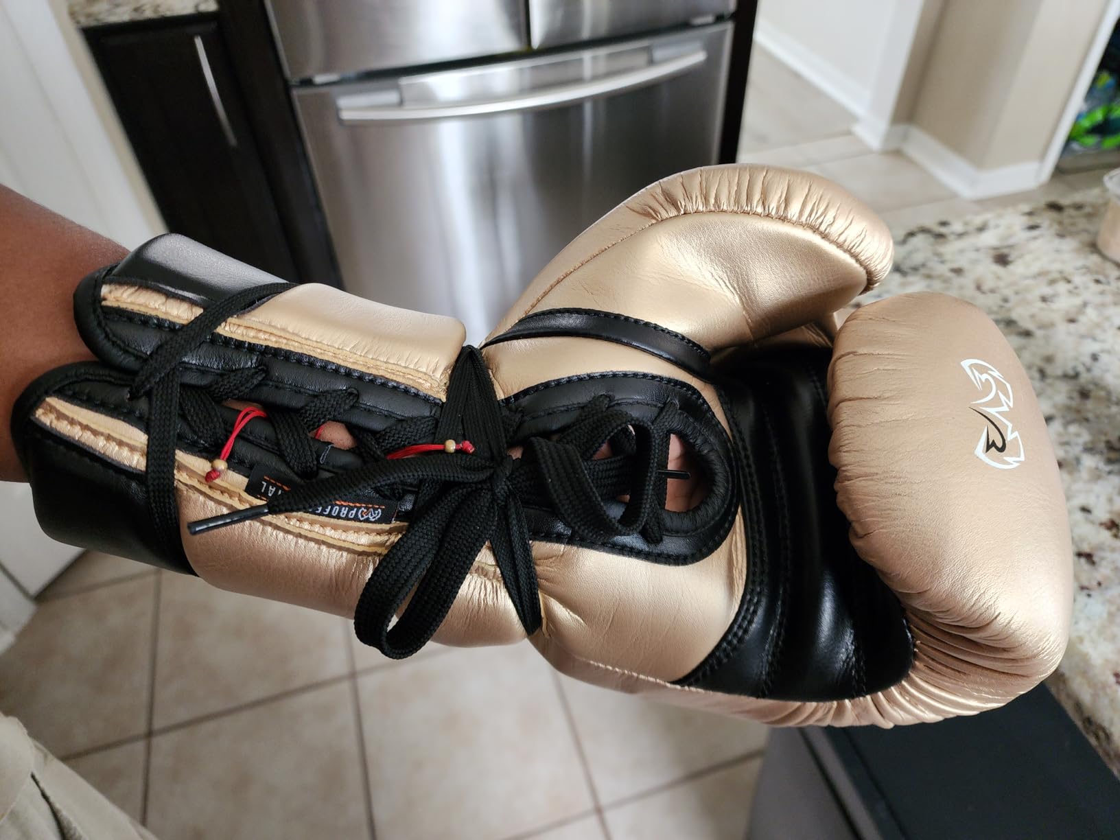 Rival Boxing RS1 2.0 Ultra Pro Sparring Gloves - Lace-up Closure, Super-Resistant Microfiber, Soft Inner Lining, and High-Density Padding customer photo 2