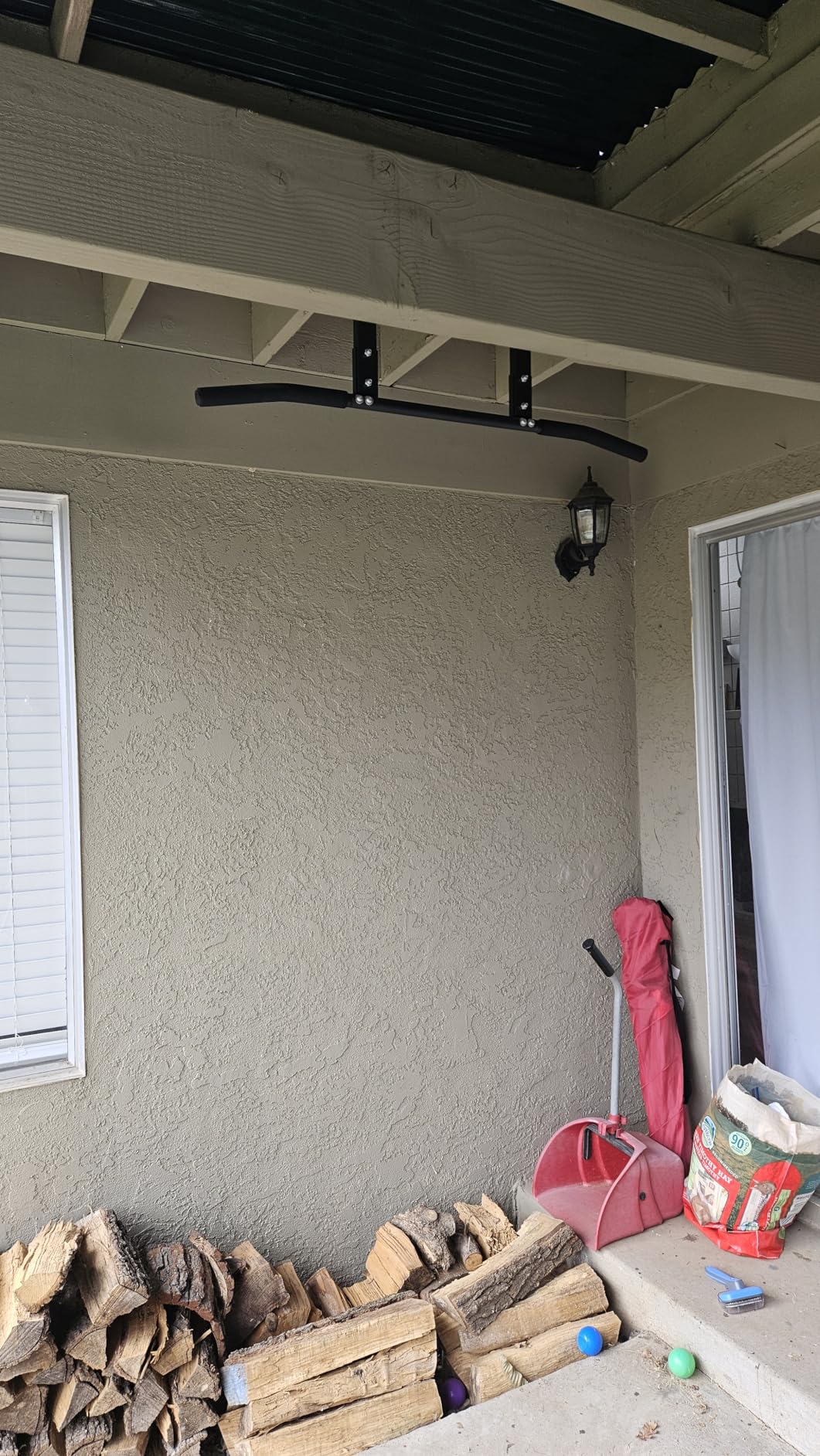 ATENTO Pull Up Bar, Chin Up Bars Ceiling Mount, Workout for Home Gym, Beam, Crossfit - Heavy-Duty, Foam Grip, Easy installation customer photo 2